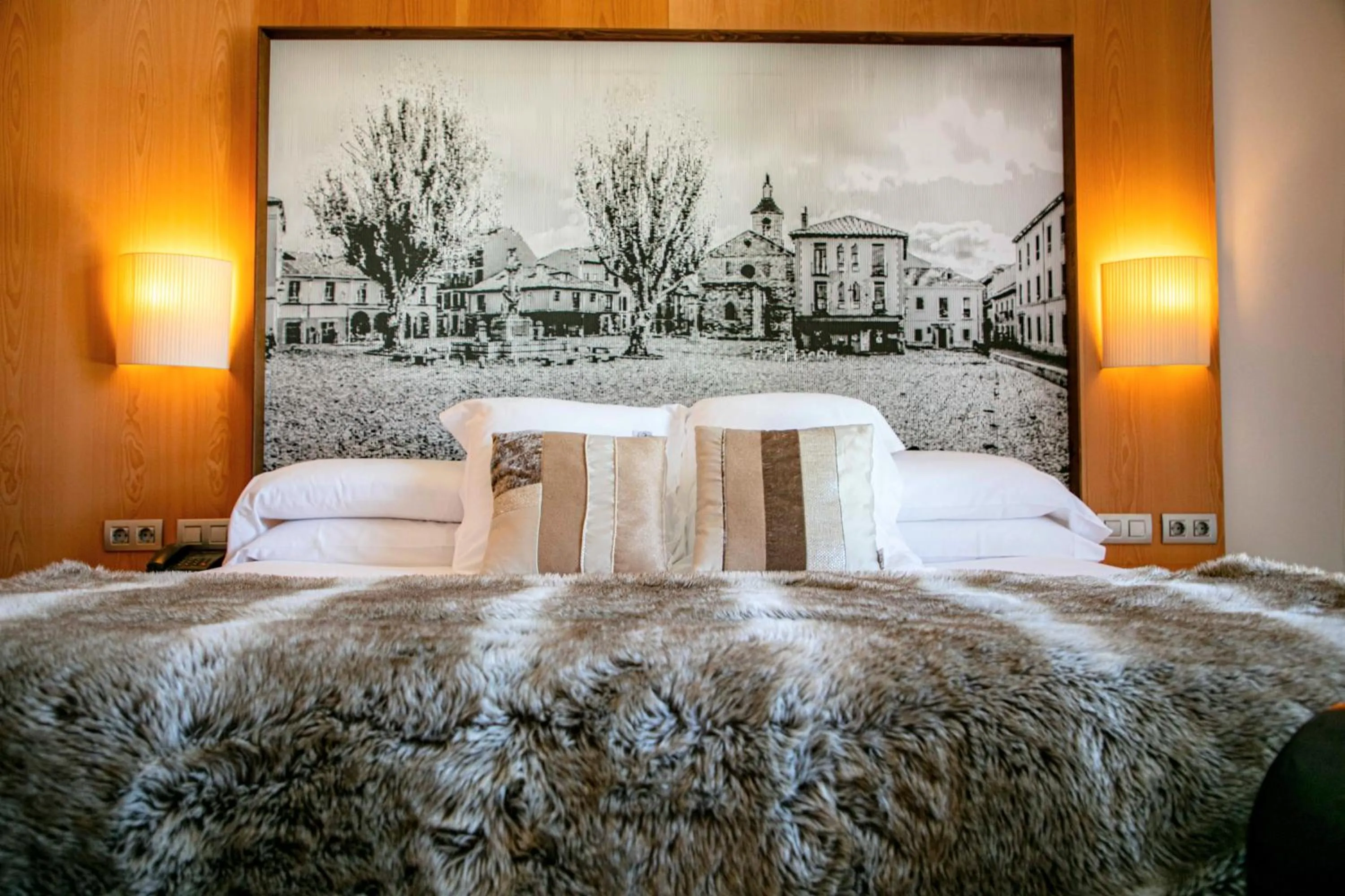 Bed in Hospedería Pax