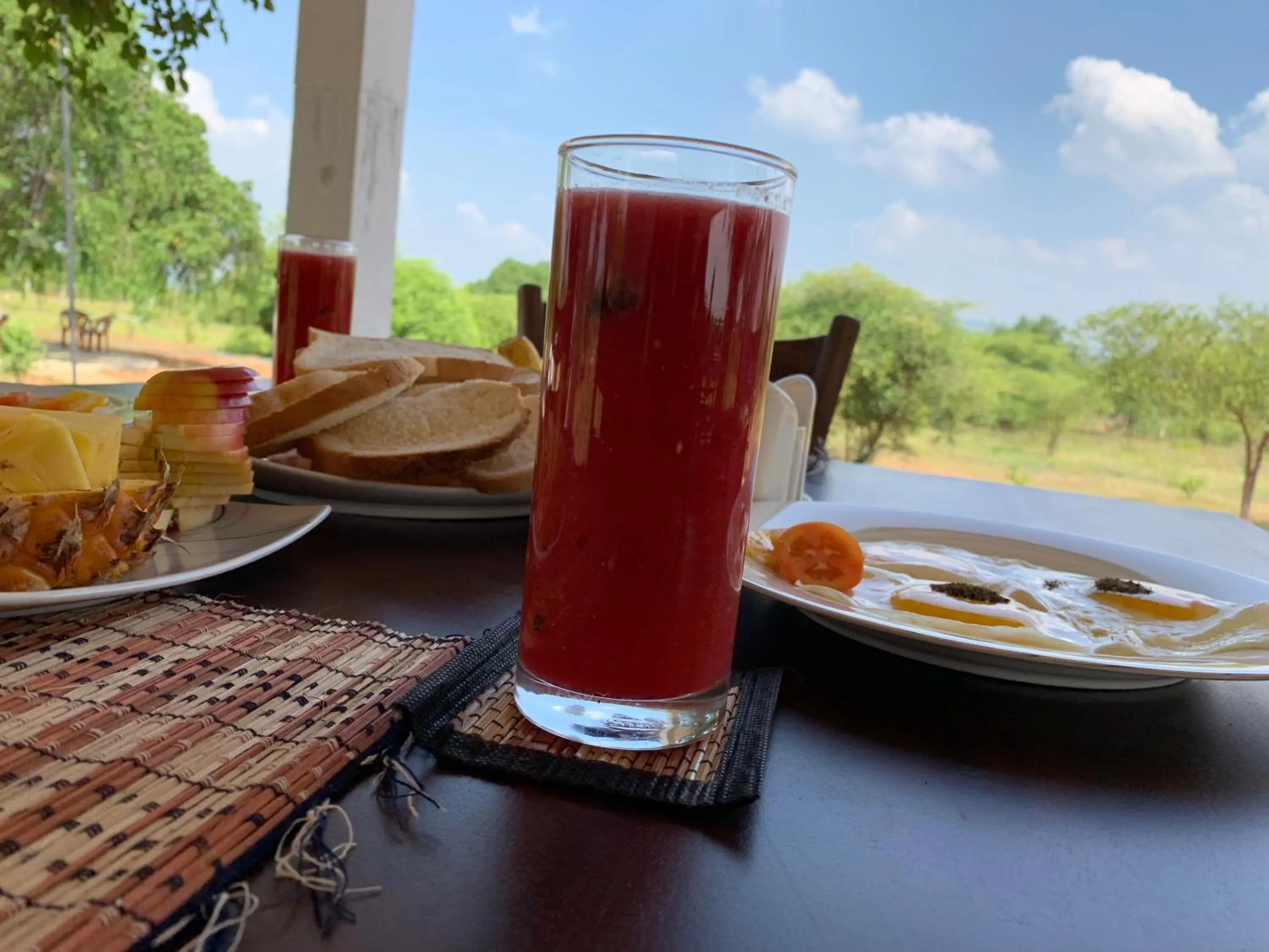 Breakfast in Thihawa Eco Huts Yala