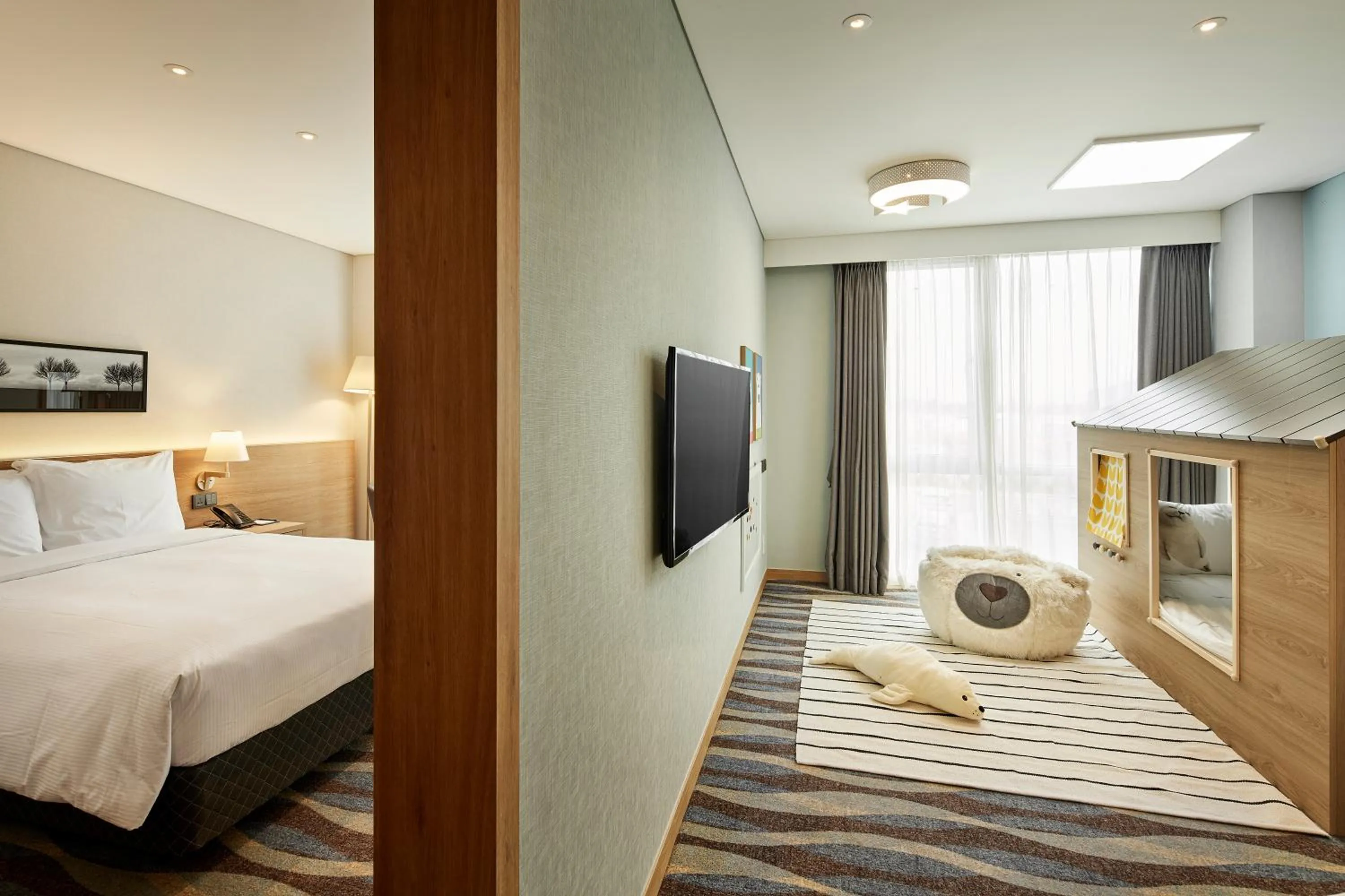 Area and facilities, Bed in Ramada Encore by Wyndham Gimpo Han River Hotel