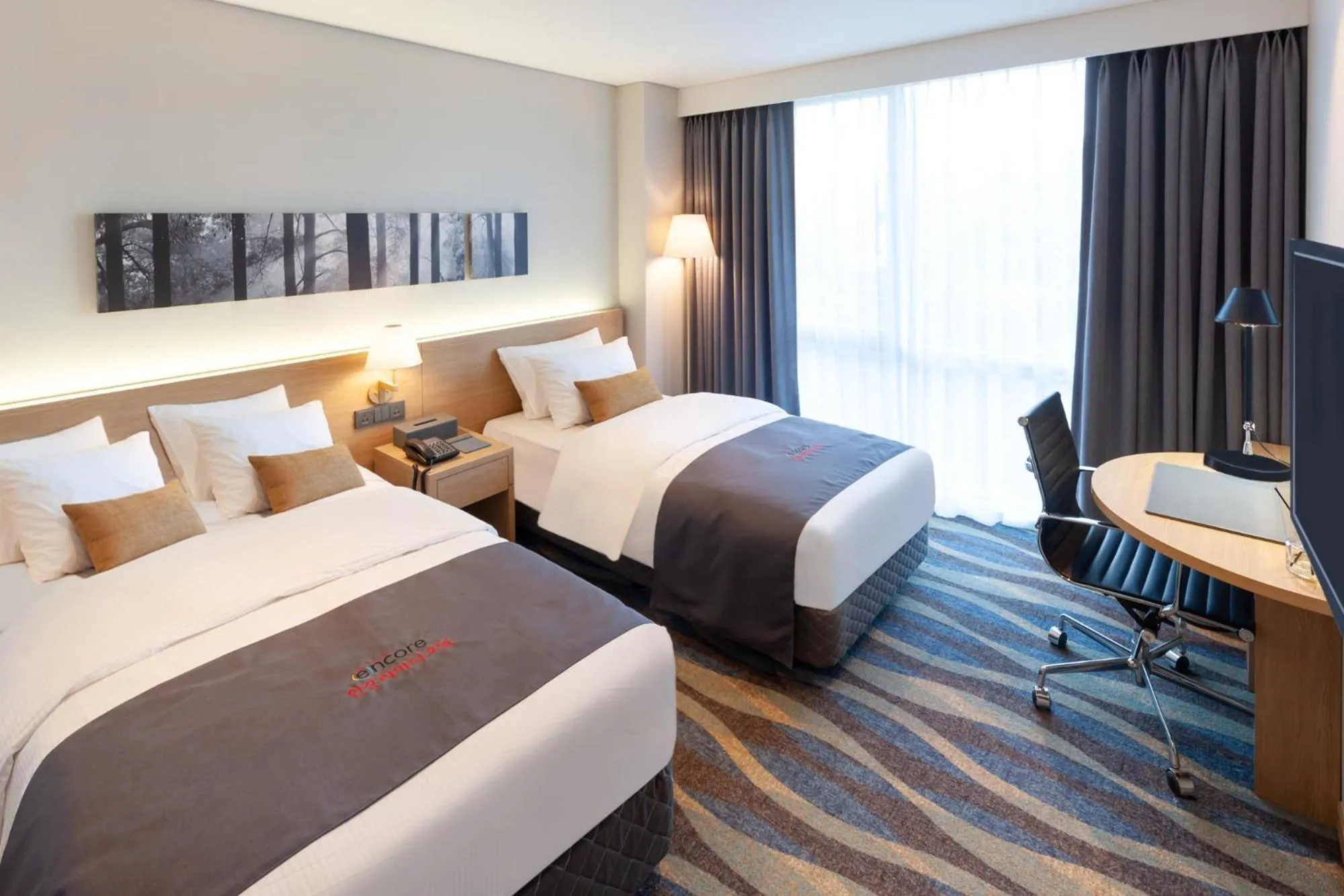 Bedroom, Bed in Ramada Encore by Wyndham Gimpo Han River Hotel