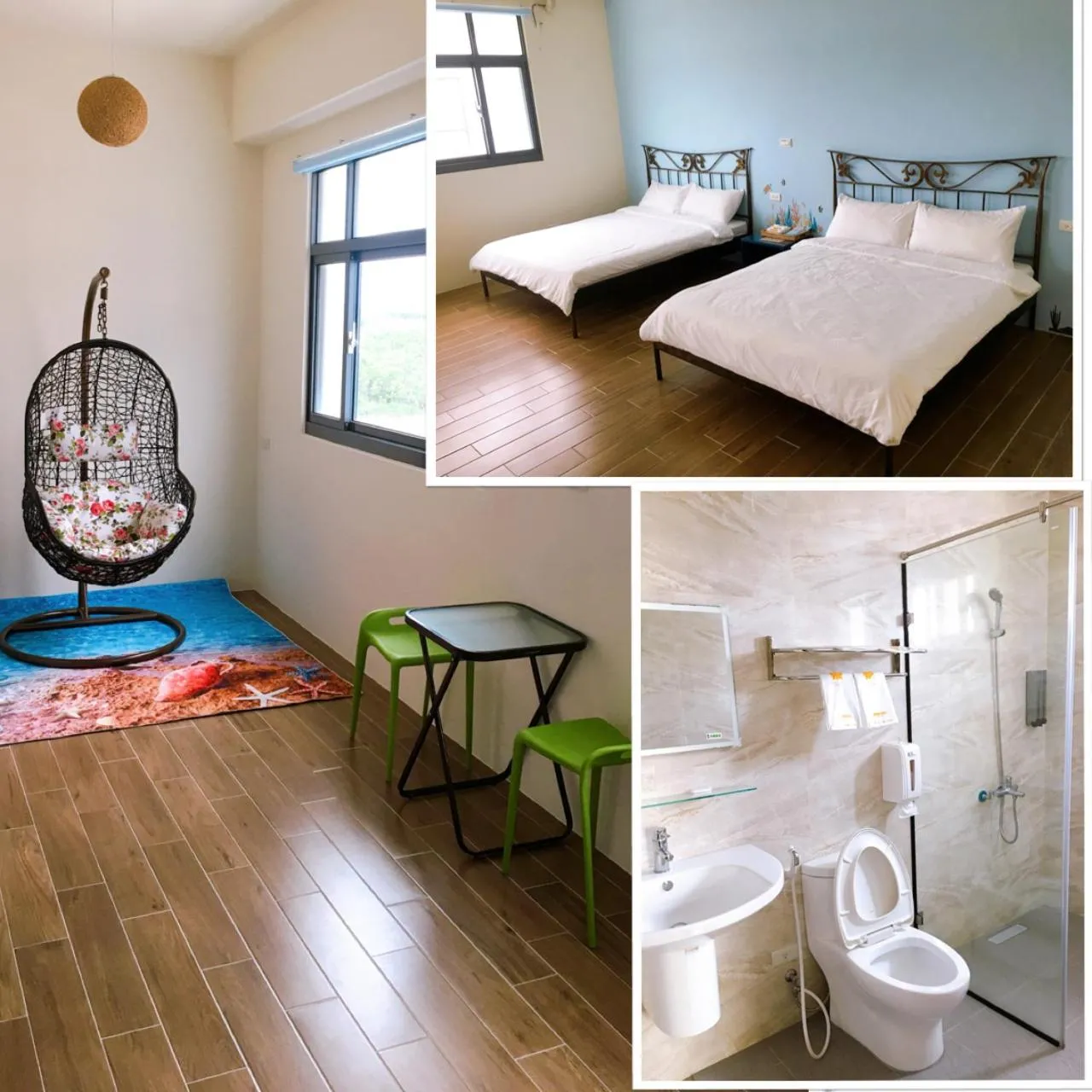 Quadruple Room with Shower in Aegean Sea Homestay
