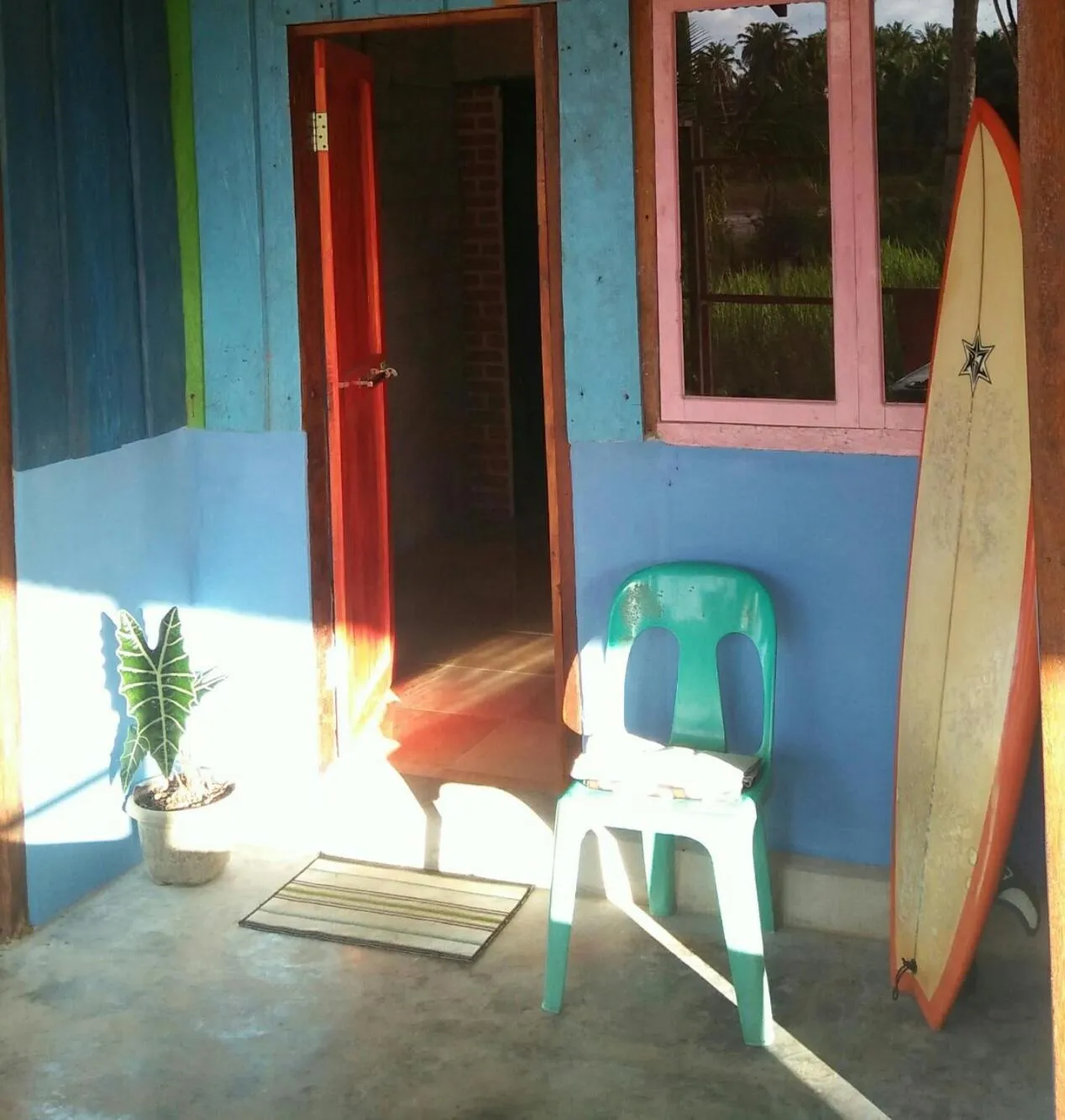 Patio in Salty Dog Hostel