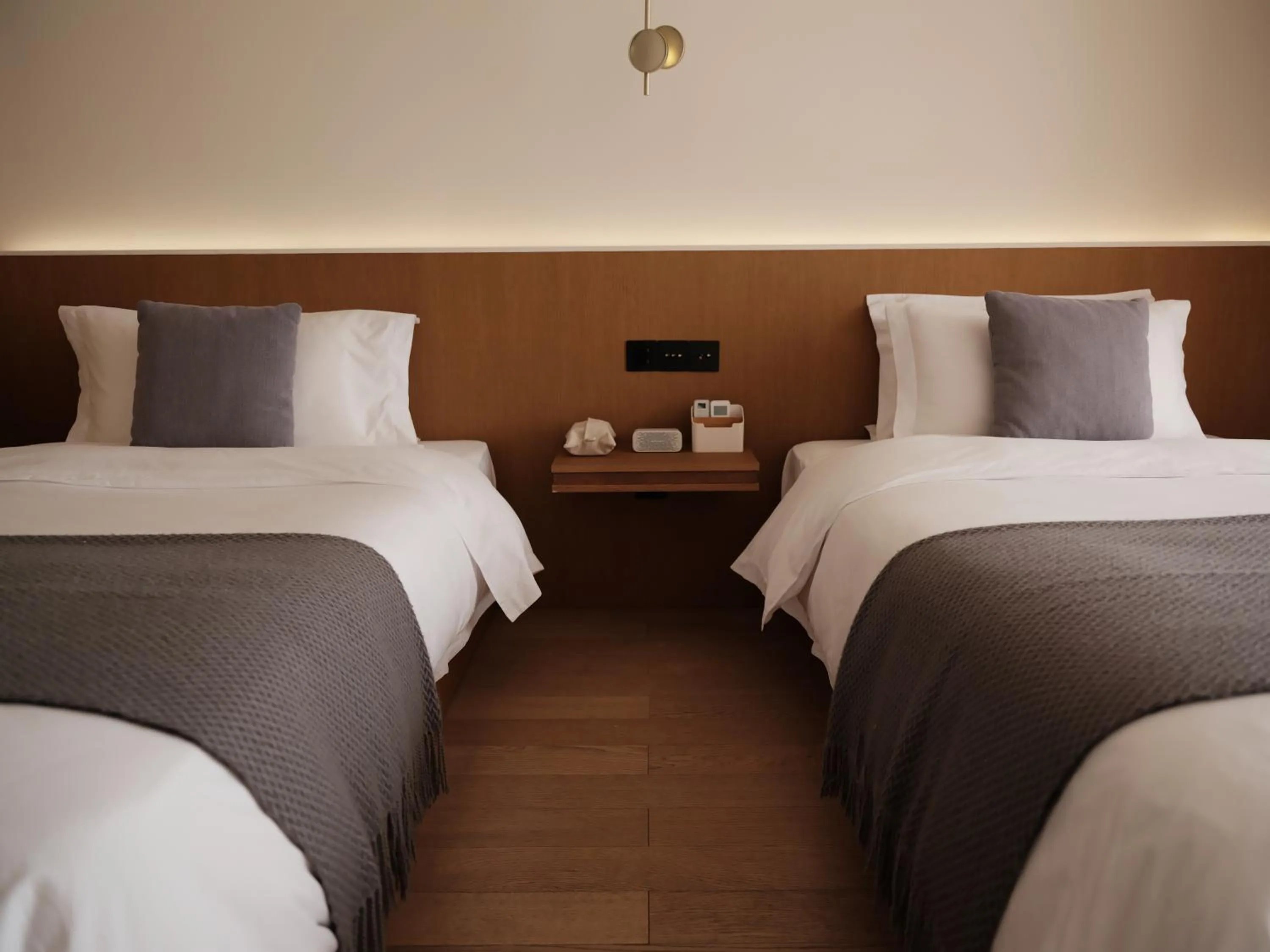 Photo of the whole room, Bed in Guilin Bonjour Boutique Hotel- Free pick up service over 3 nights