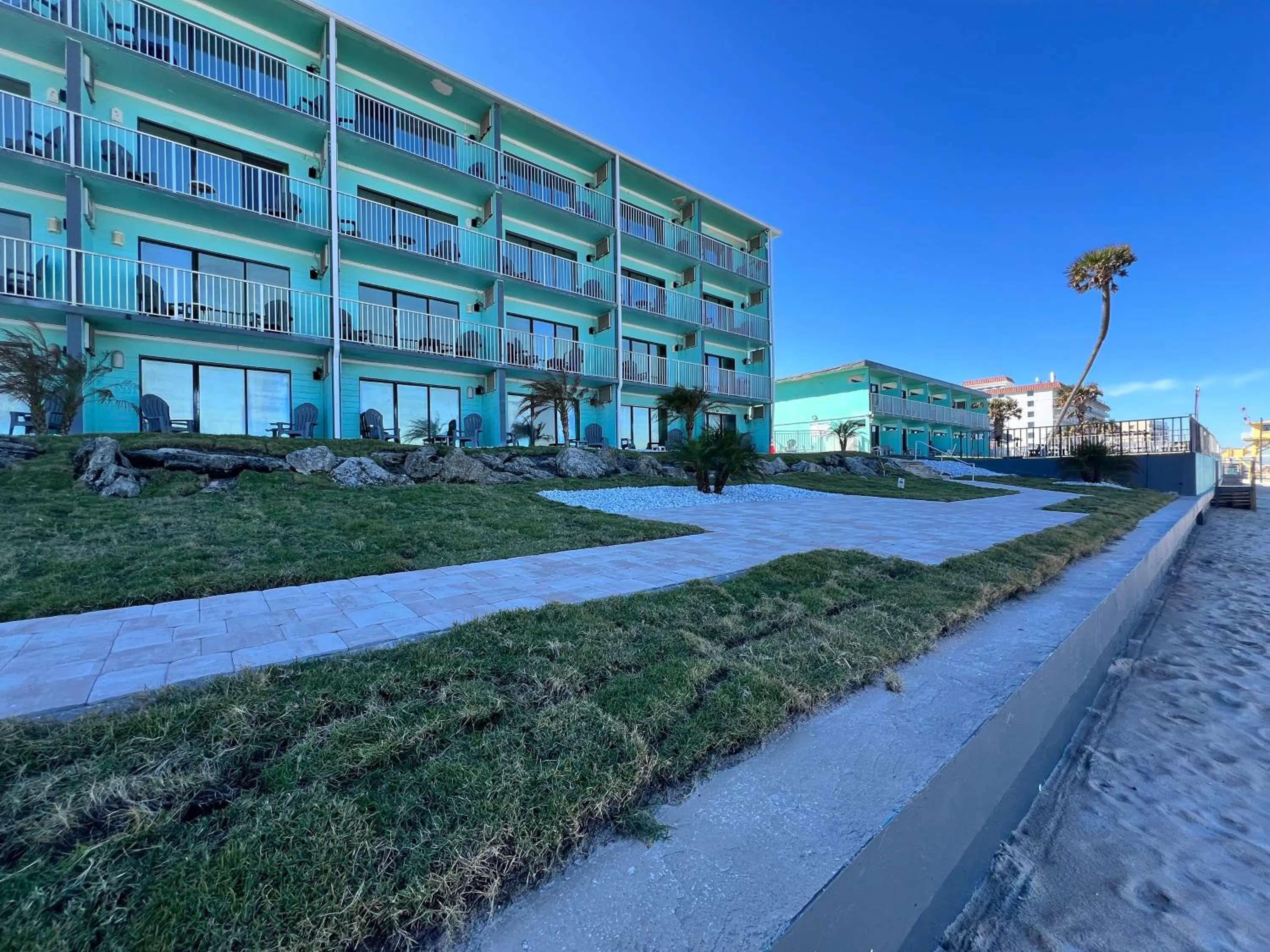Property building in Makai Beach Lodge - NOT TAKING RESERVATIONS DUE TO HURRICANE DAMAGE Until Mid DEC