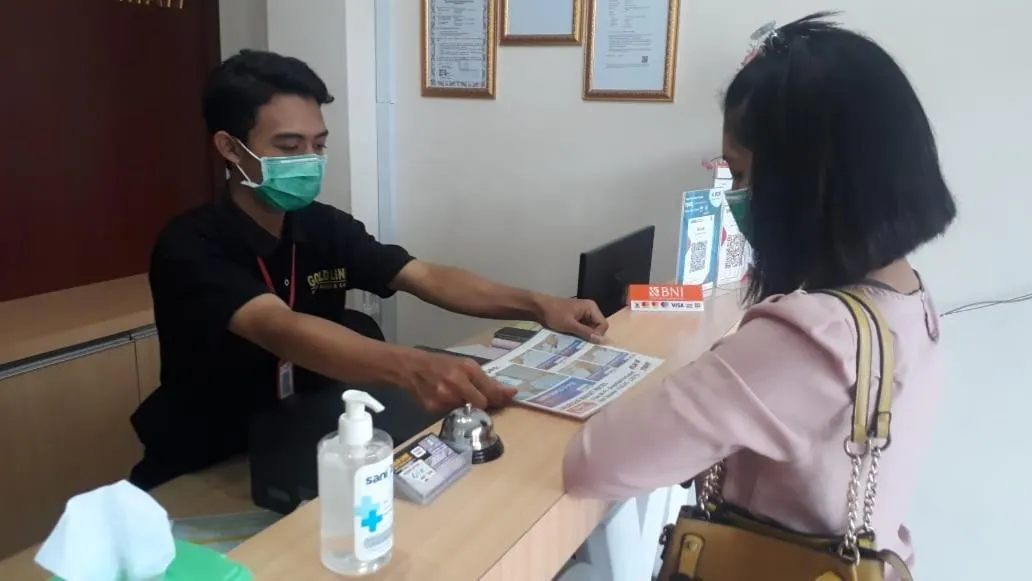 Lobby or reception in Gold Line Guest House