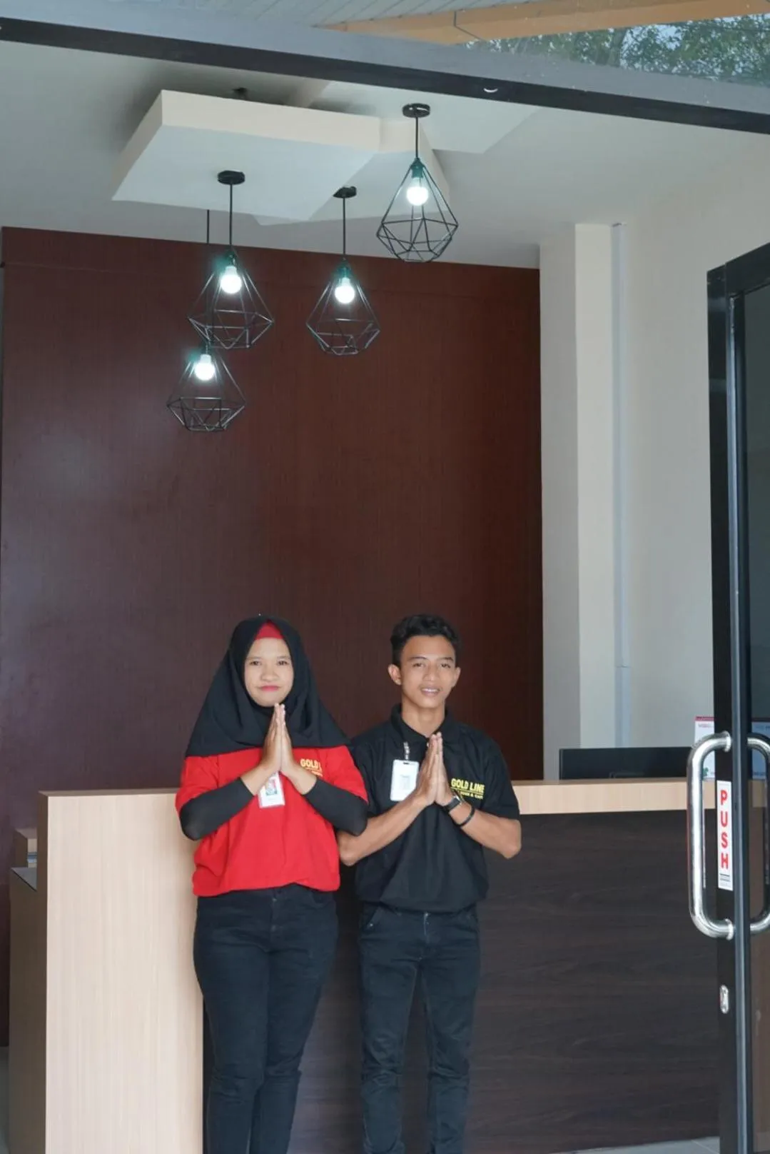 Lobby or reception in Gold Line Guest House