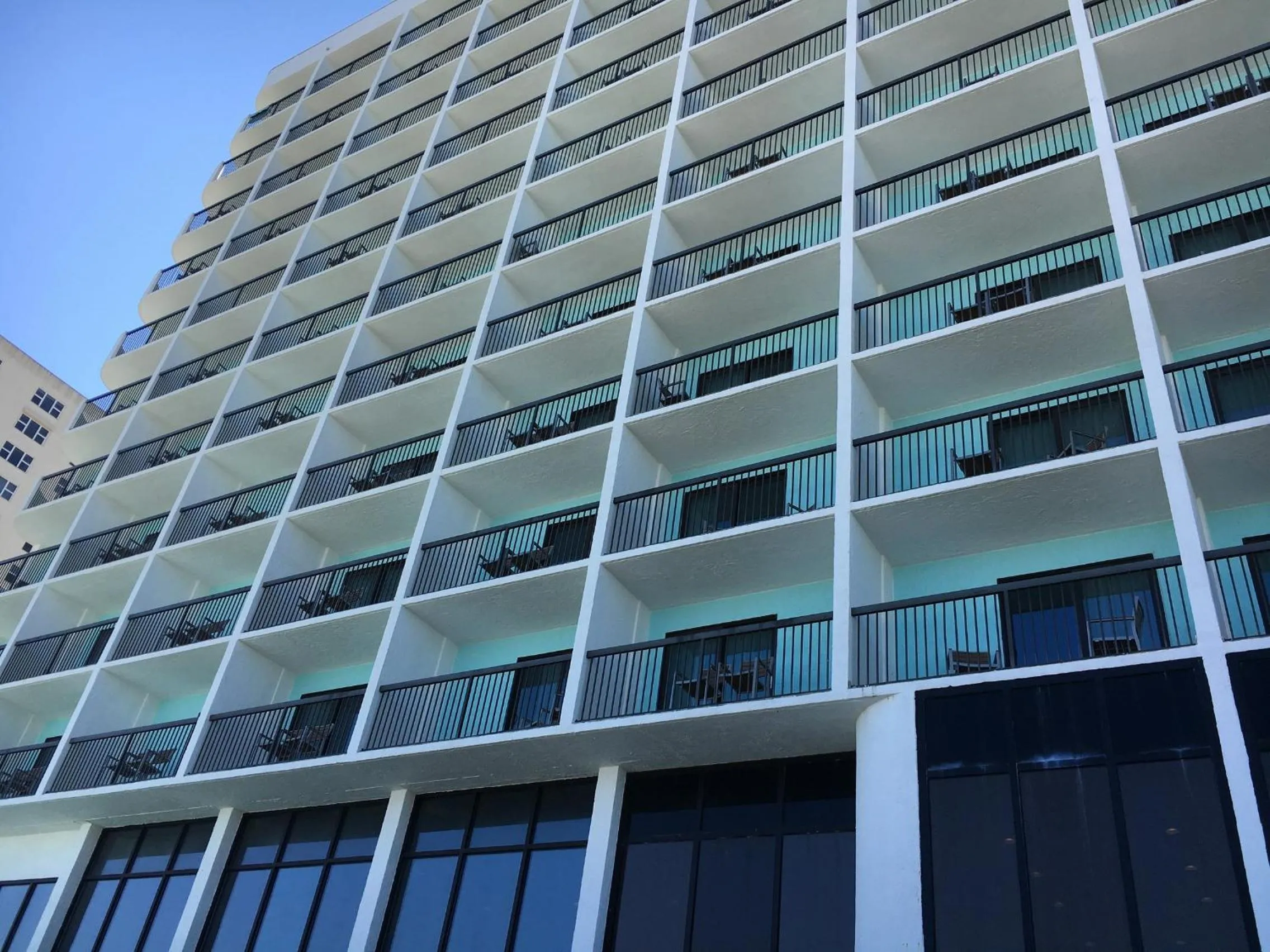 Balcony/Terrace in Holiday Inn Express & Suites Oceanfront Daytona Beach Shores by IHG