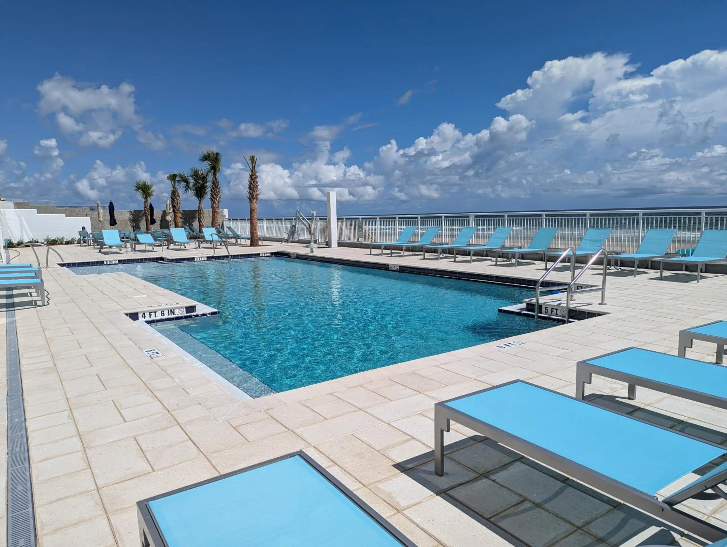 Pool view in Holiday Inn Express & Suites Oceanfront Daytona Beach Shores by IHG