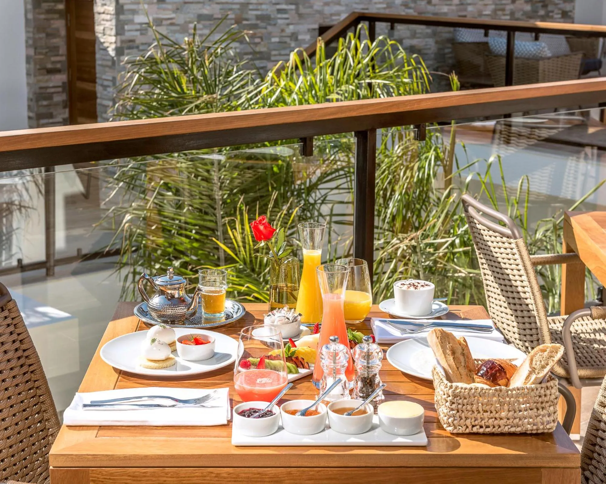Continental breakfast in La Brillante Marrakech