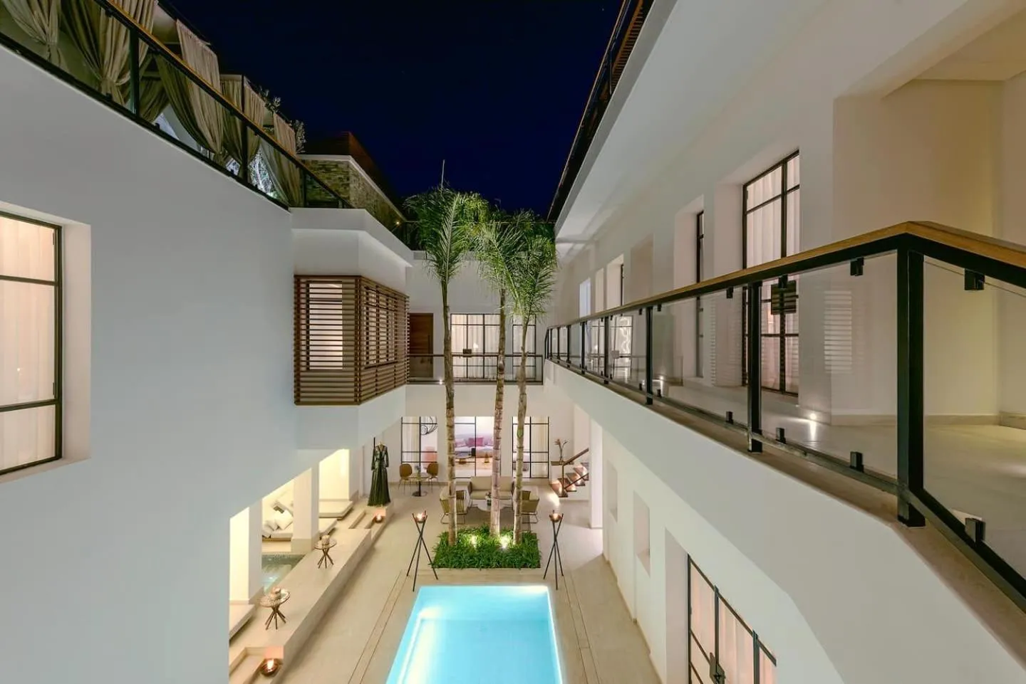 Pool view in La Brillante Marrakech