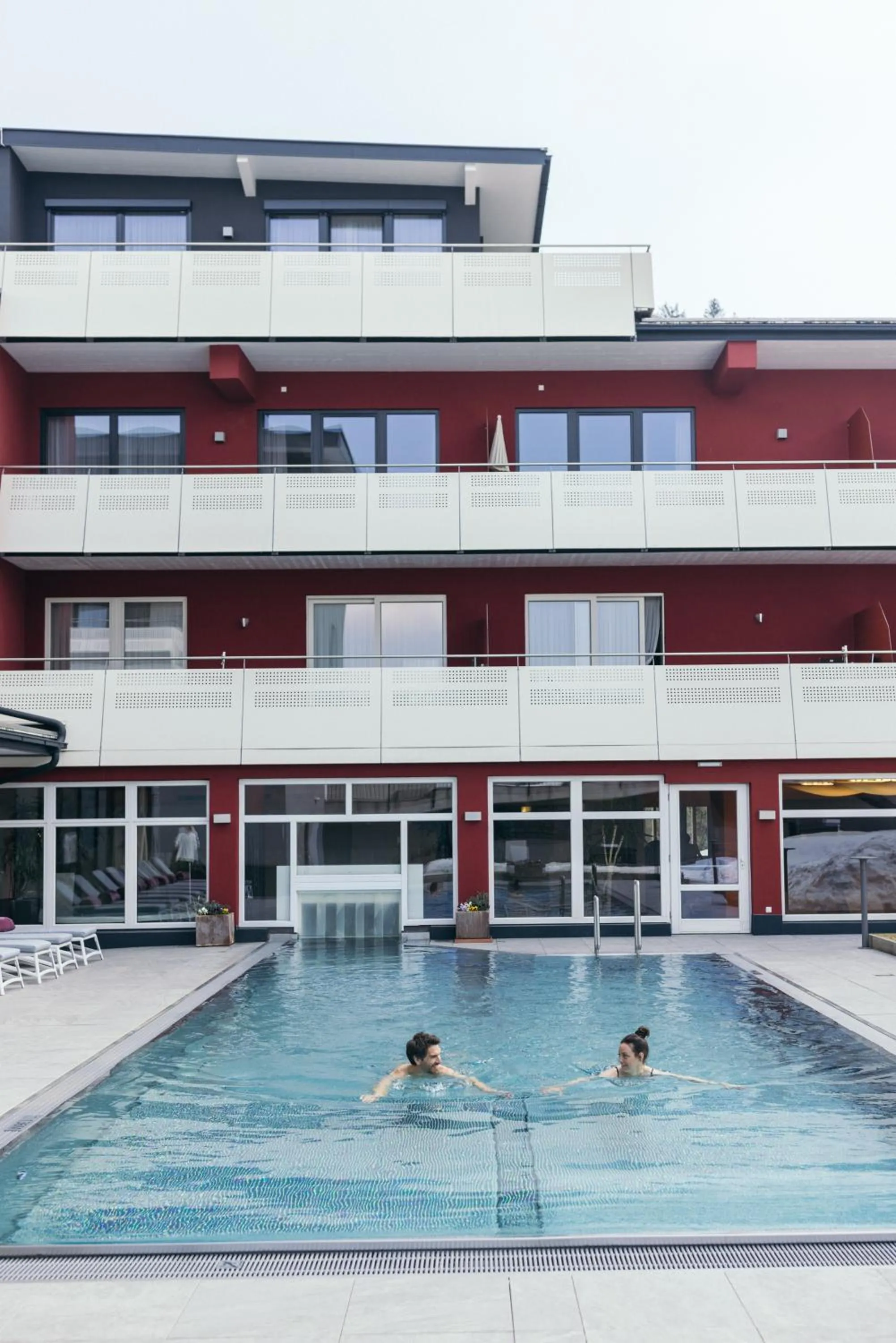 Swimming pool in Das Kaiserblick 4 Sterne Superior