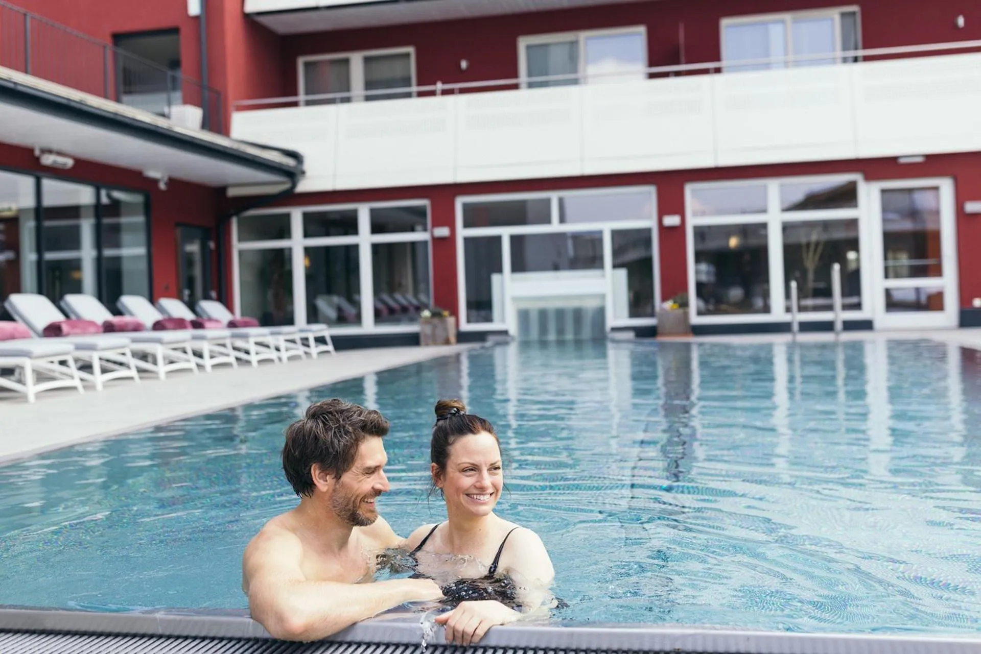 Swimming pool in Das Kaiserblick 4 Sterne Superior