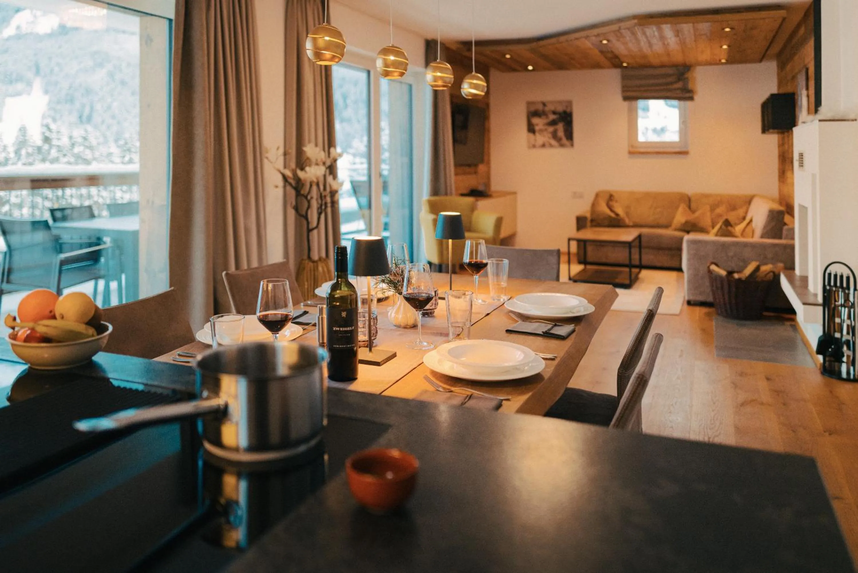 Living room in Venediger Lodge