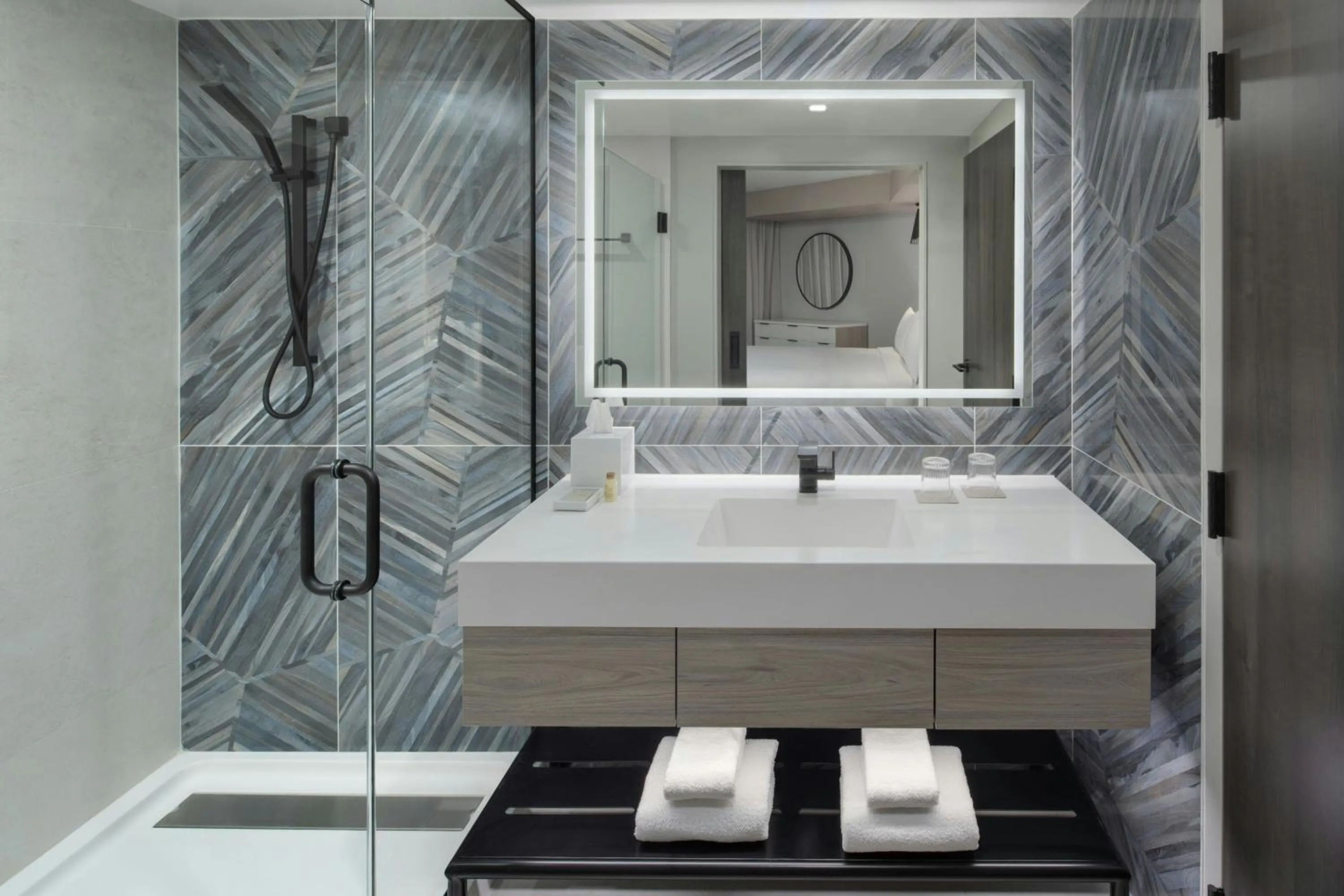 Bathroom in Renaissance Daytona Beach Oceanfront Hotel