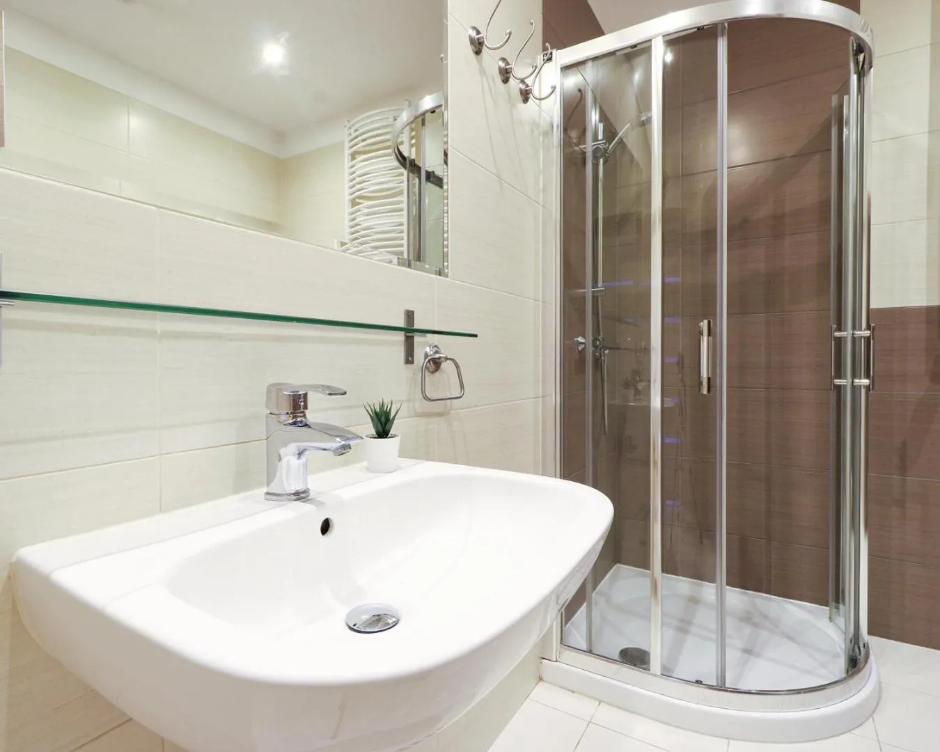 Shower in Pegaz Apartments by Baltic Home