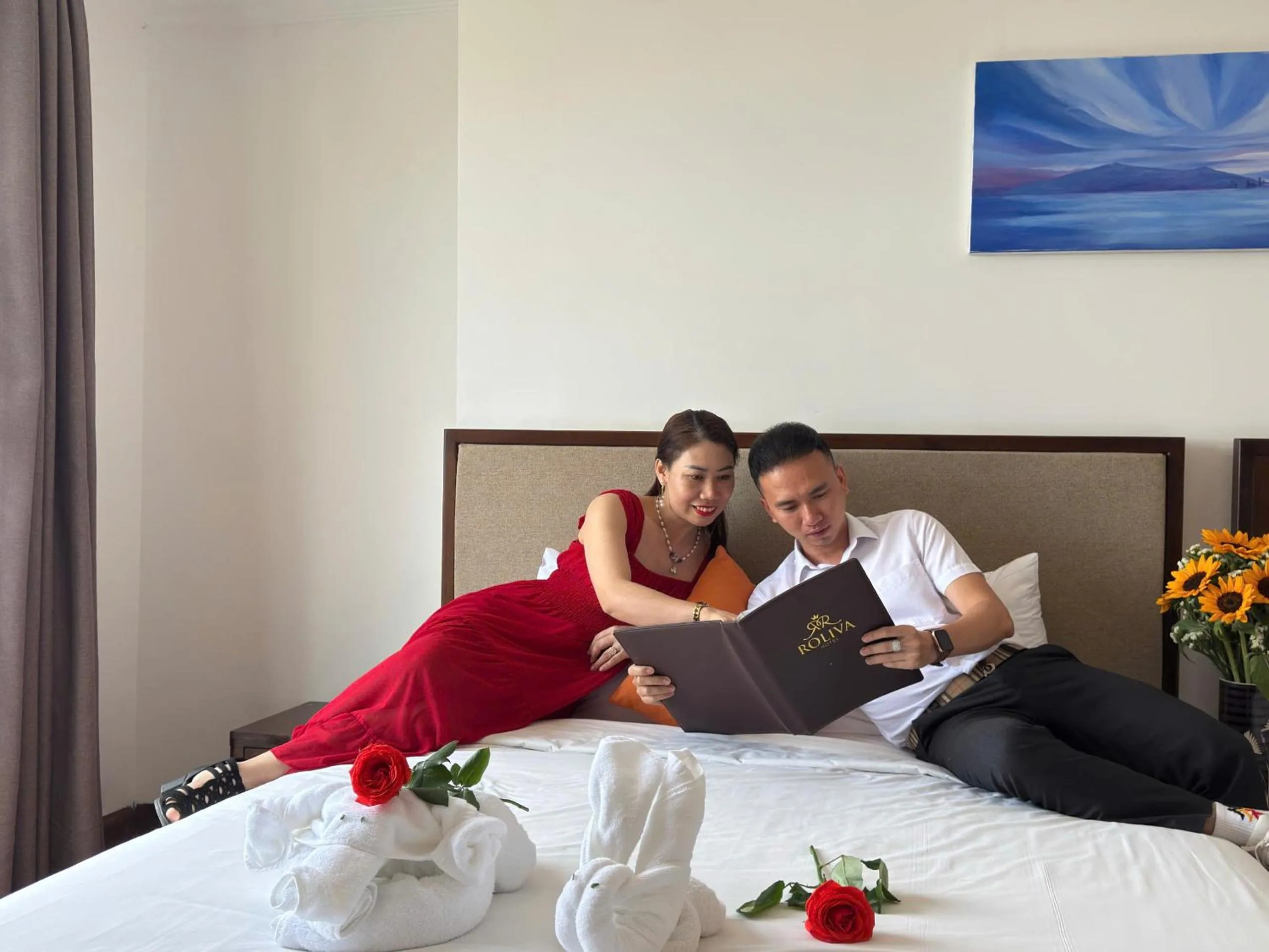 Bedroom, Bed in Roliva Hotel & Apartment Danang