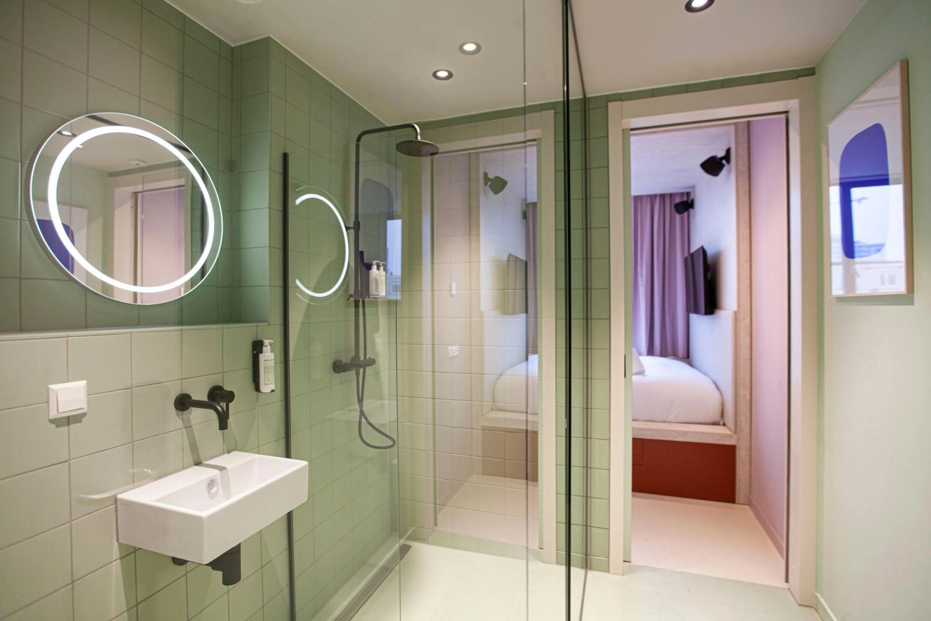 Bathroom in hotel emma next