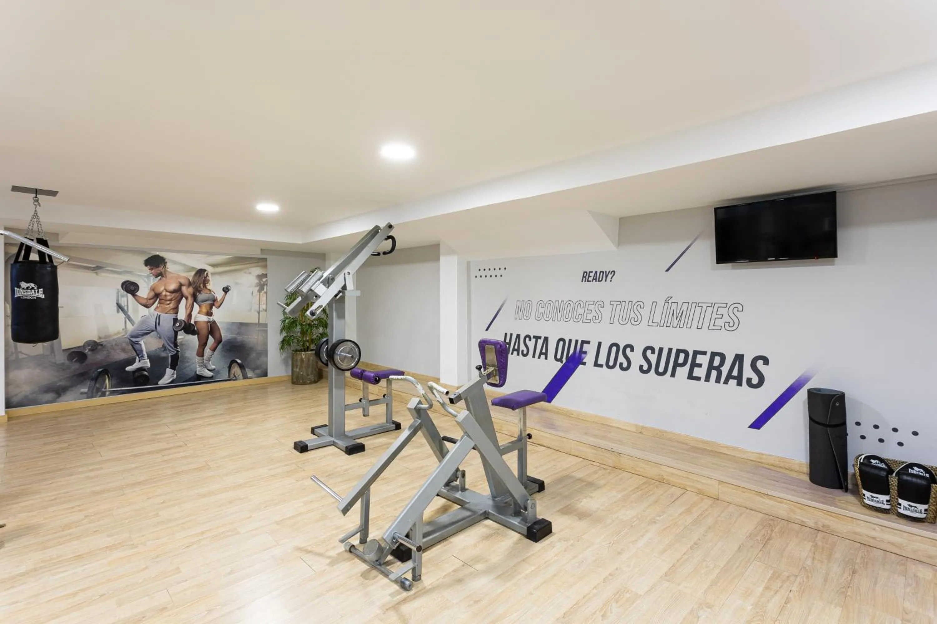 Fitness centre/facilities in Hotel Plaza Del Castillo