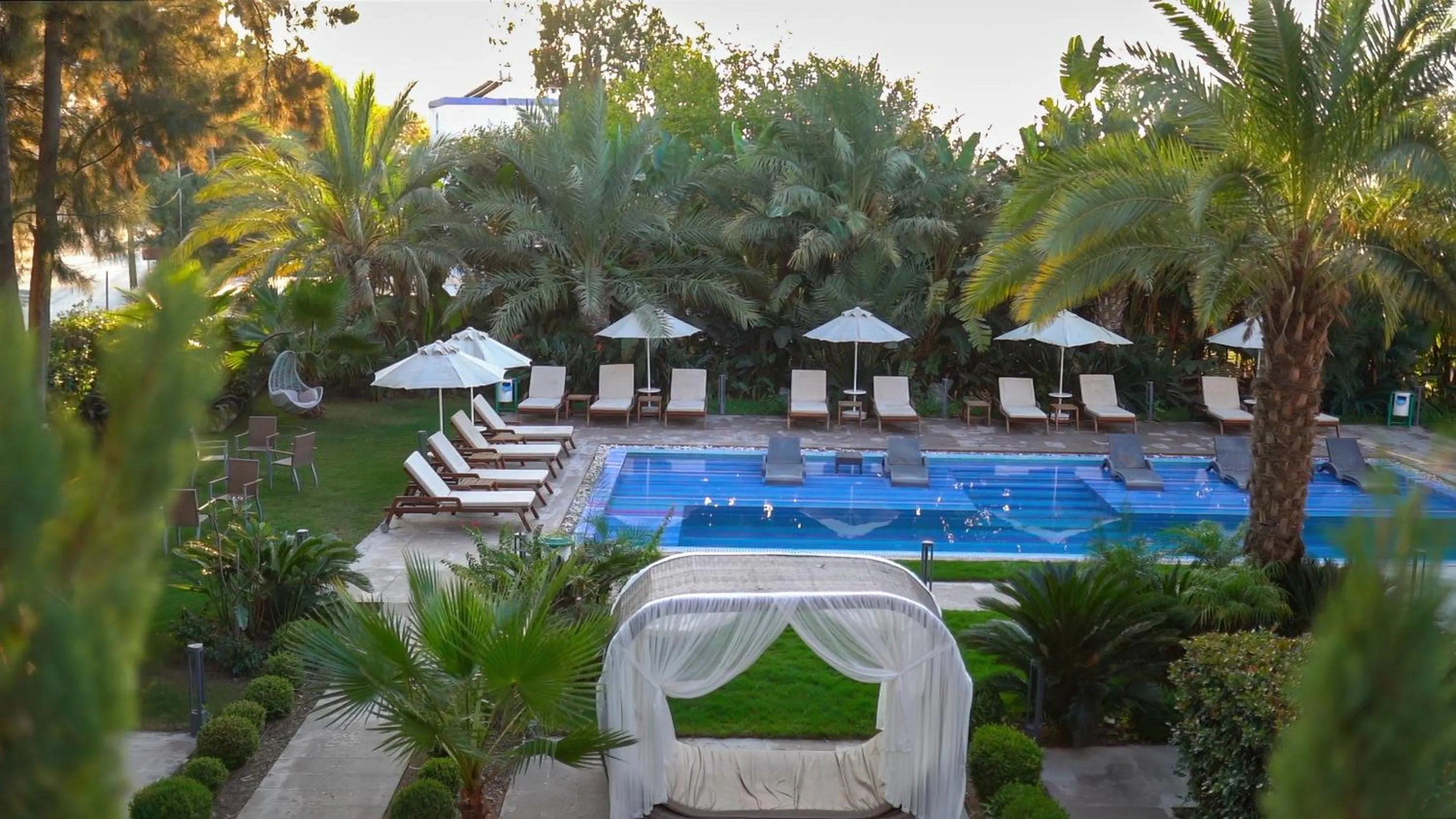 Pool view in Sandora Boutiuqe Hotel