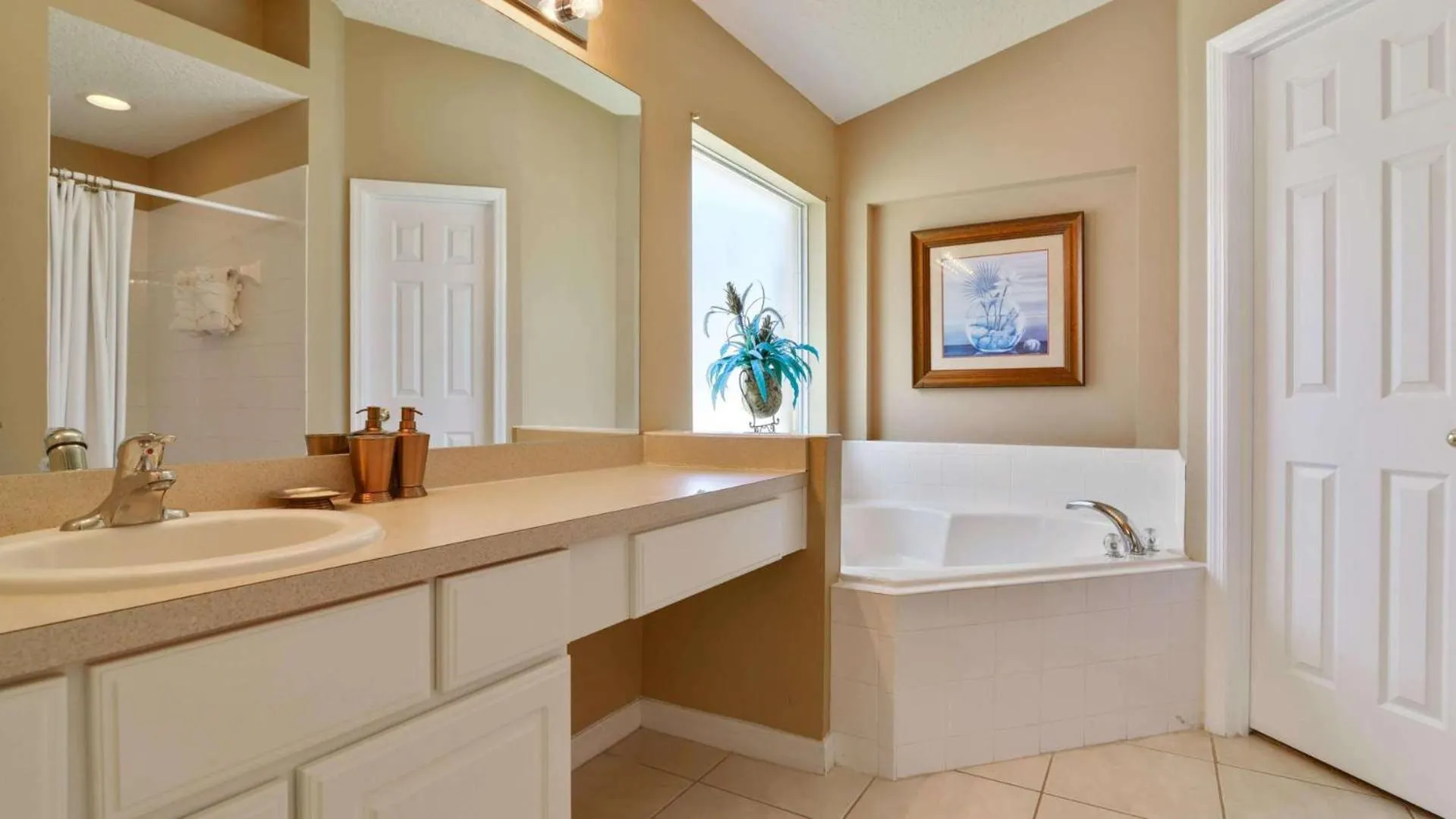 Bathroom in Shooting Star - Family friendly 4 bed pool home on Emerald Island Resort - close to Disney World!