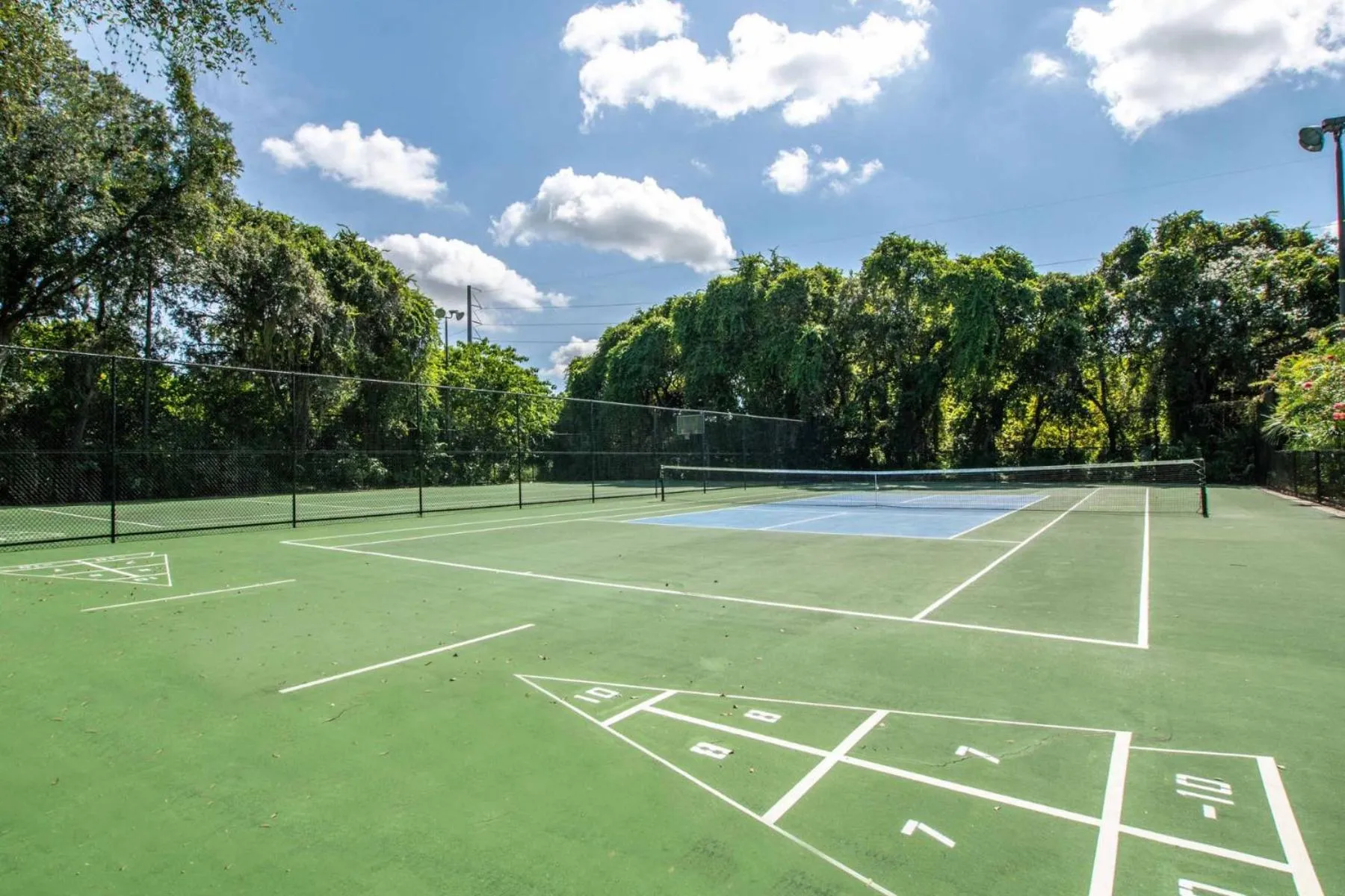 Tennis court in Shooting Star - Family friendly 4 bed pool home on Emerald Island Resort - close to Disney World!
