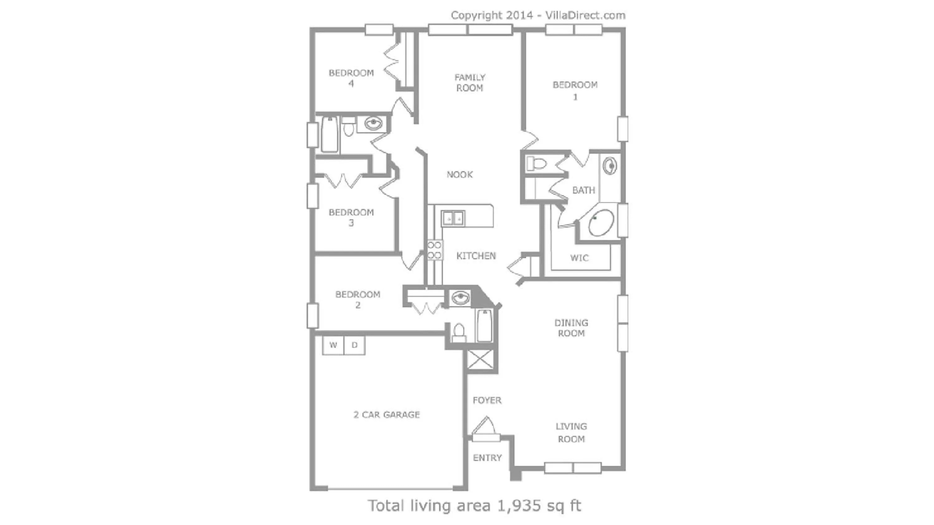 Floor plan in Shooting Star - Family friendly 4 bed pool home on Emerald Island Resort - close to Disney World!