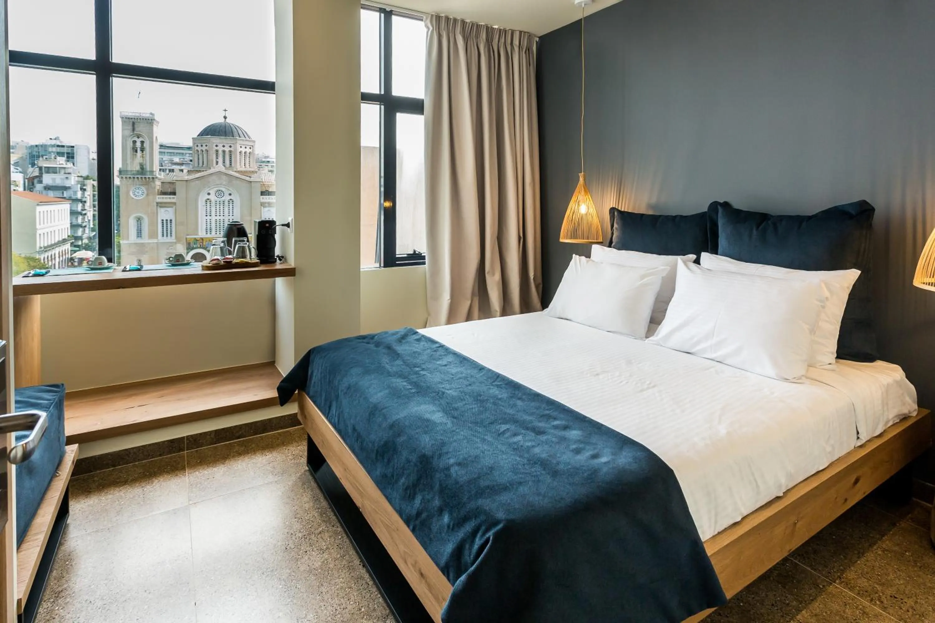 Bed in Ciel Living Athens