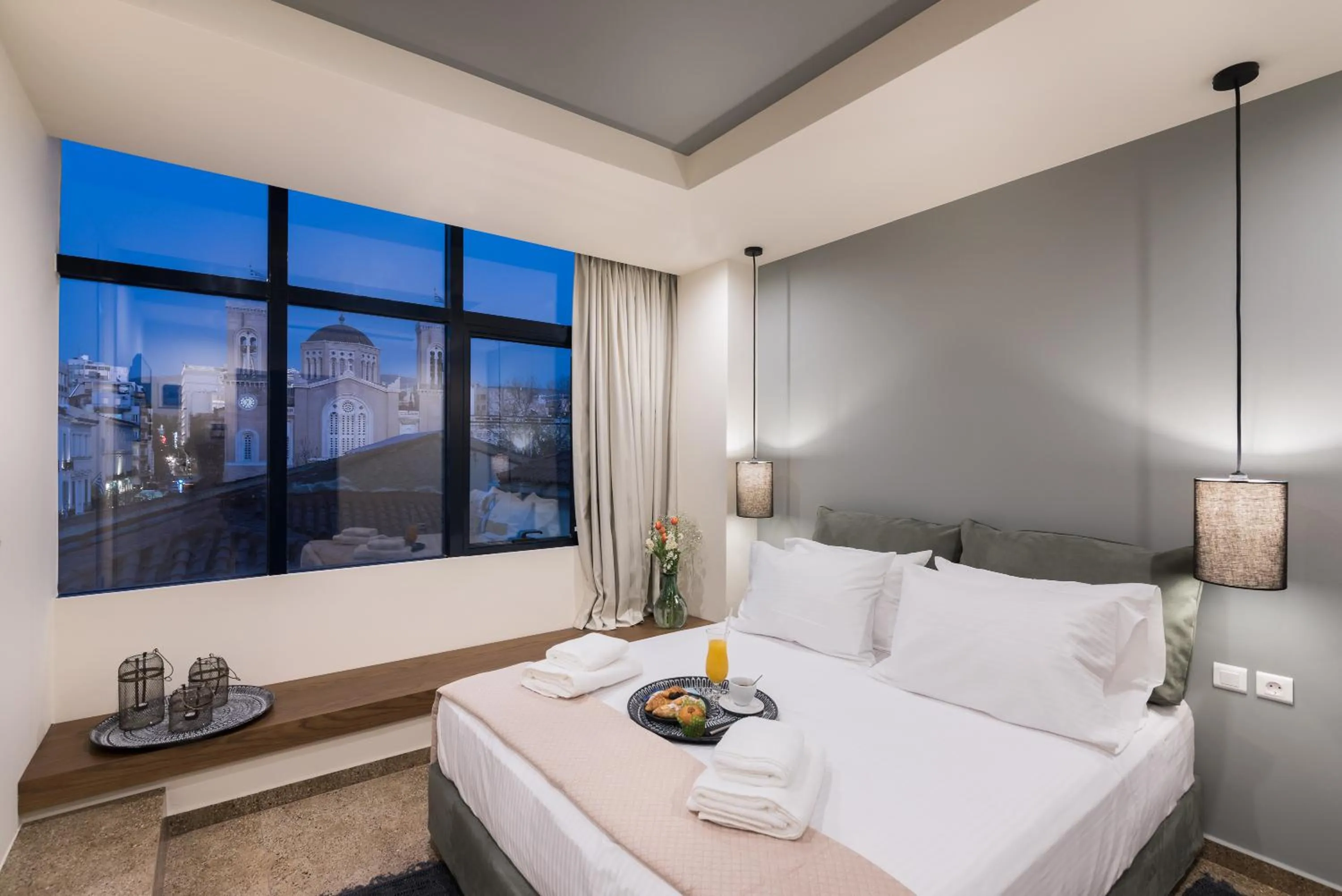 Bathroom, Bed in Ciel Living Athens