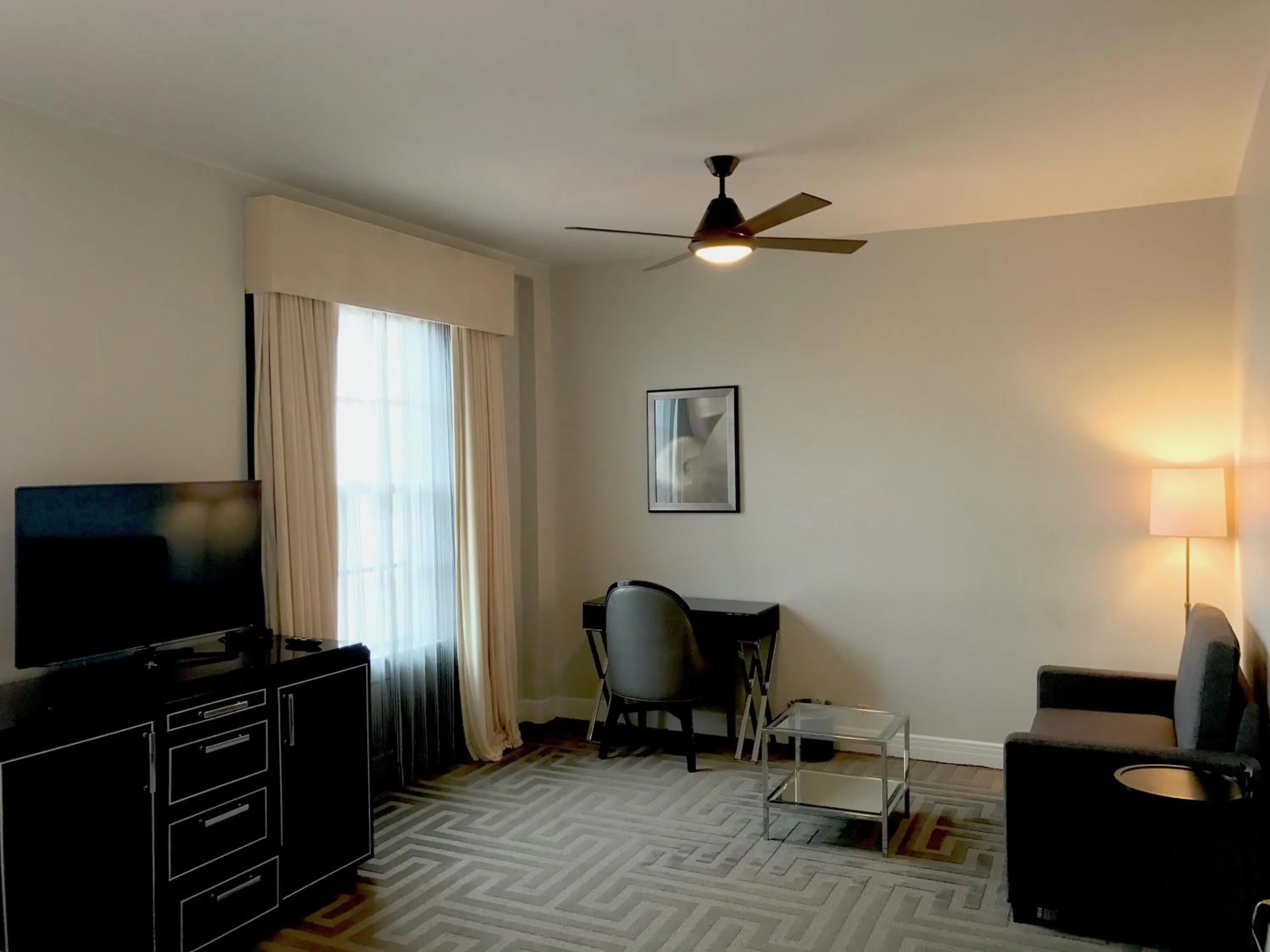 Seating area in Montecito Inn