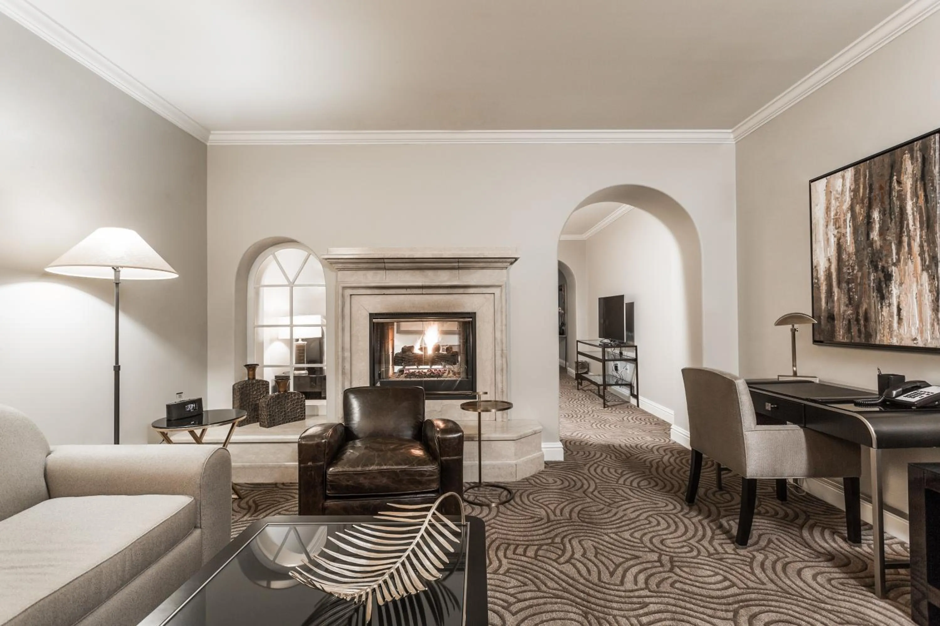 Living room in Montecito Inn