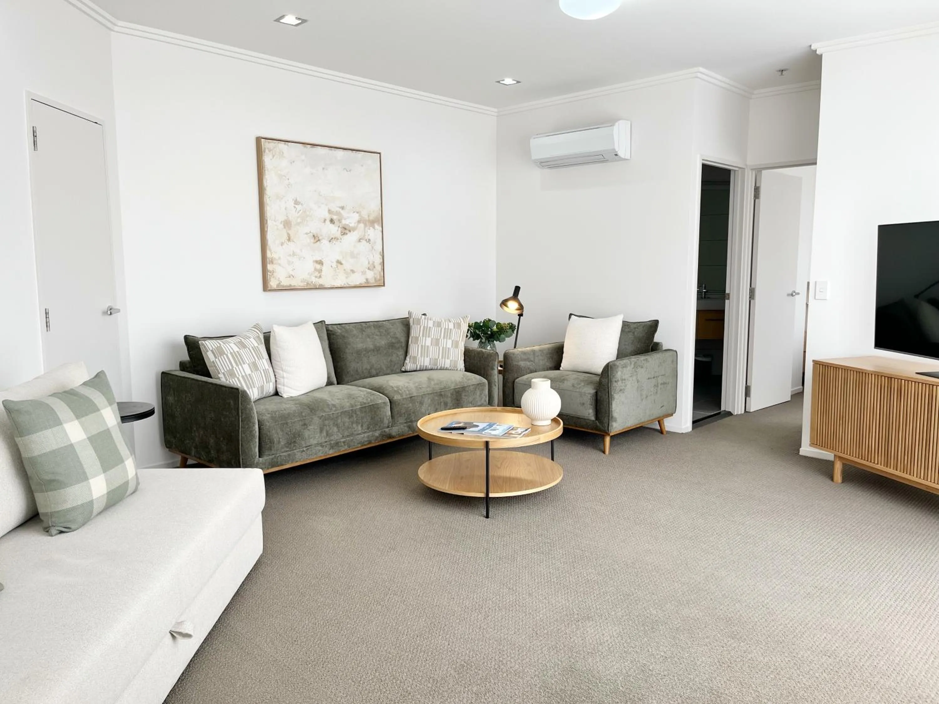 Living room in Trinity Wharf Tauranga