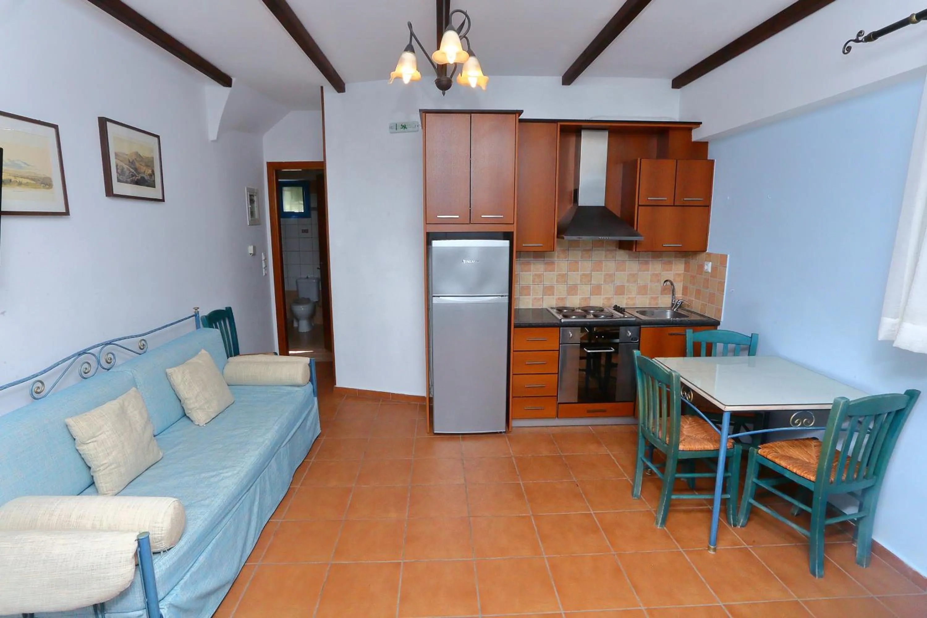 Kitchen or kitchenette in Vathi Hotel Apartment Hotel
