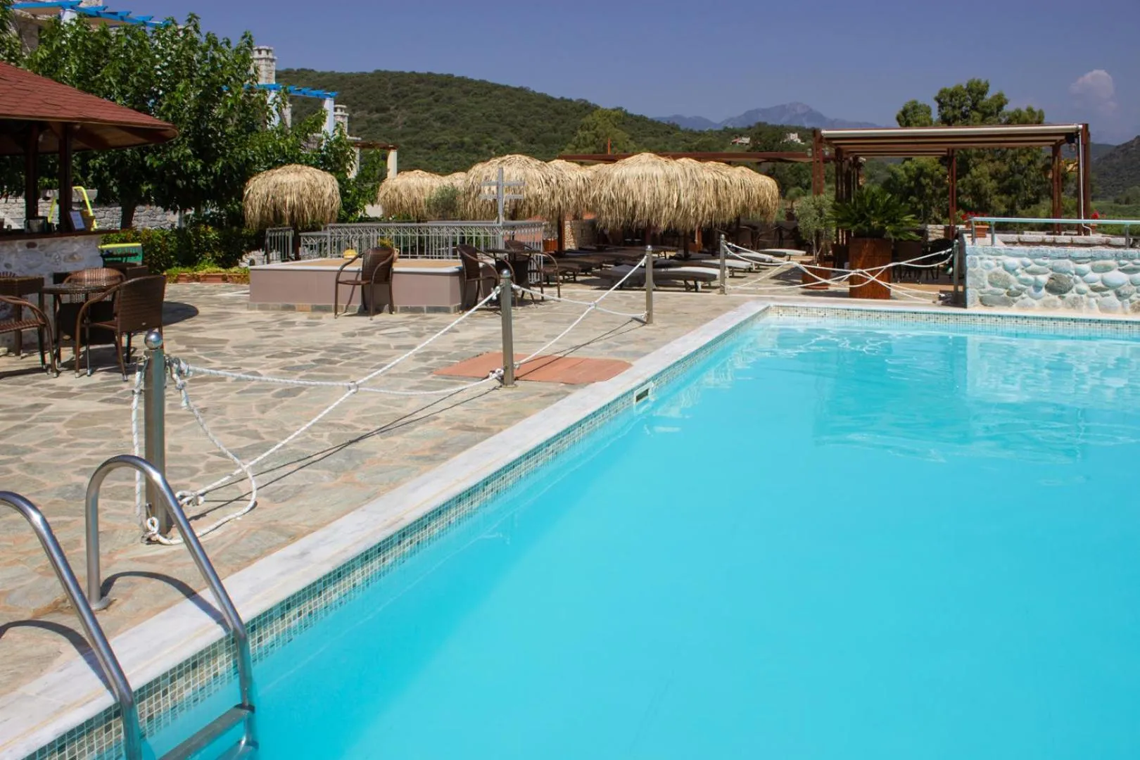 Swimming pool in Vathi Hotel Apartment Hotel