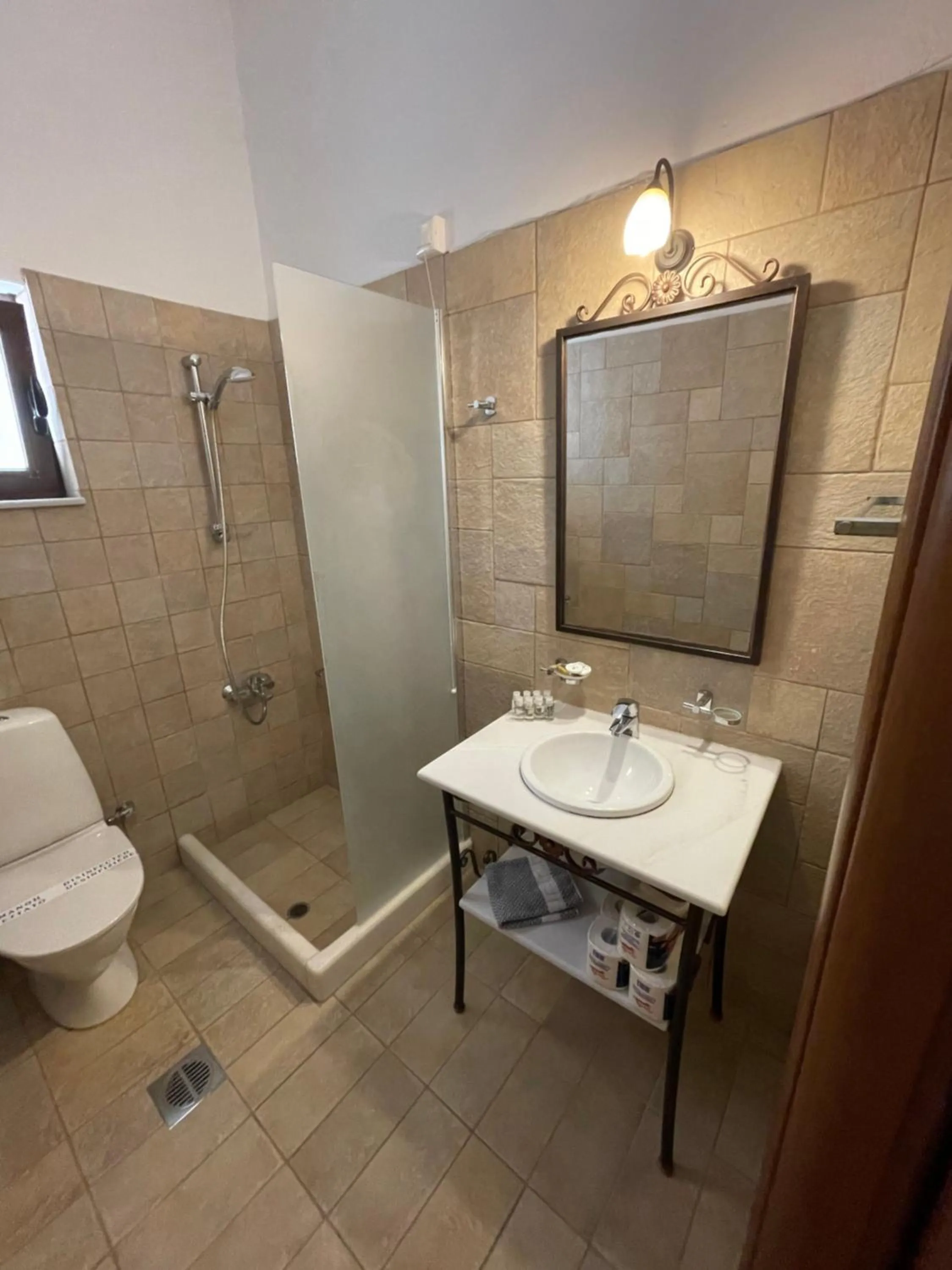 Bathroom in Vathi Hotel Apartment Hotel