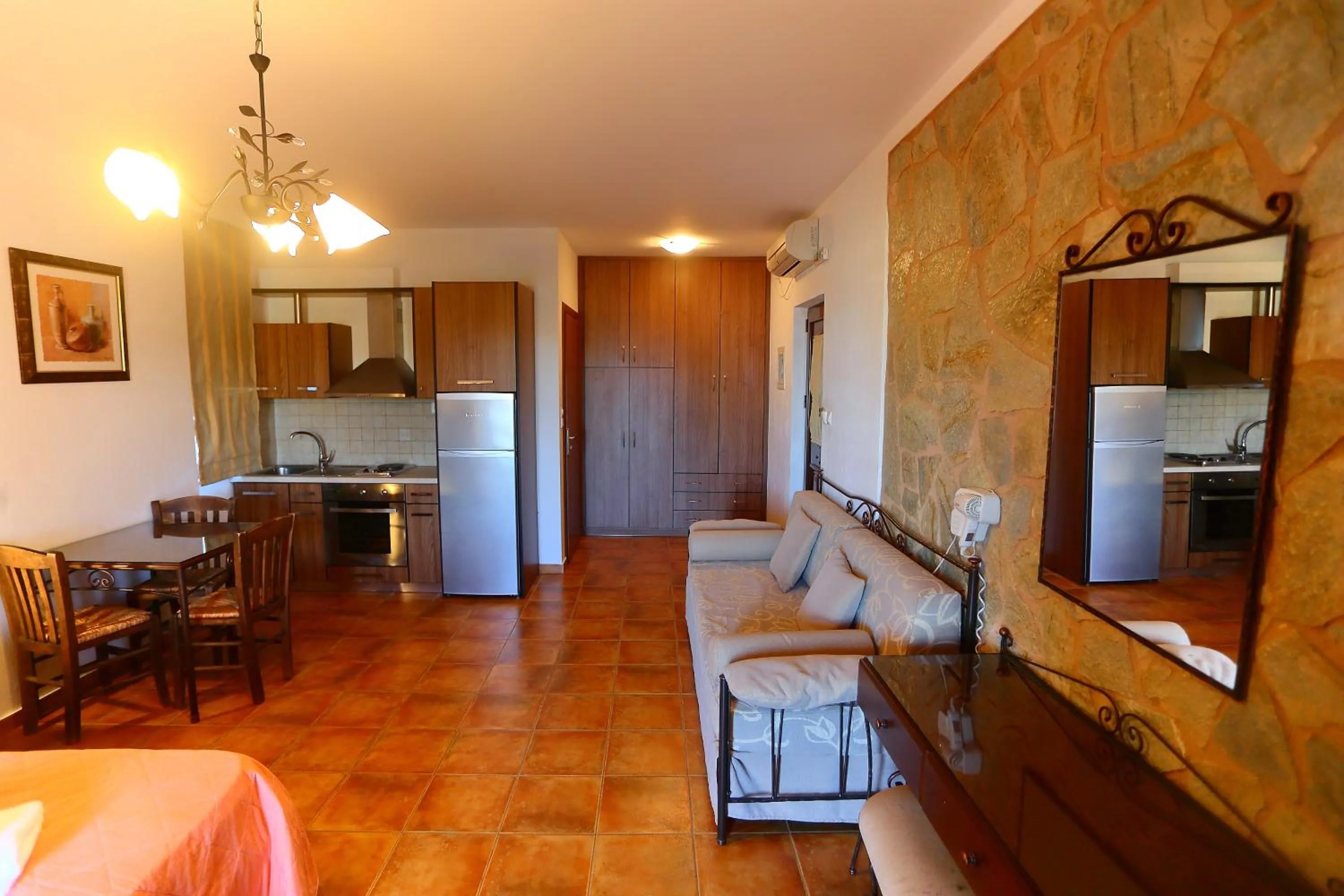 Living room in Vathi Hotel Apartment Hotel