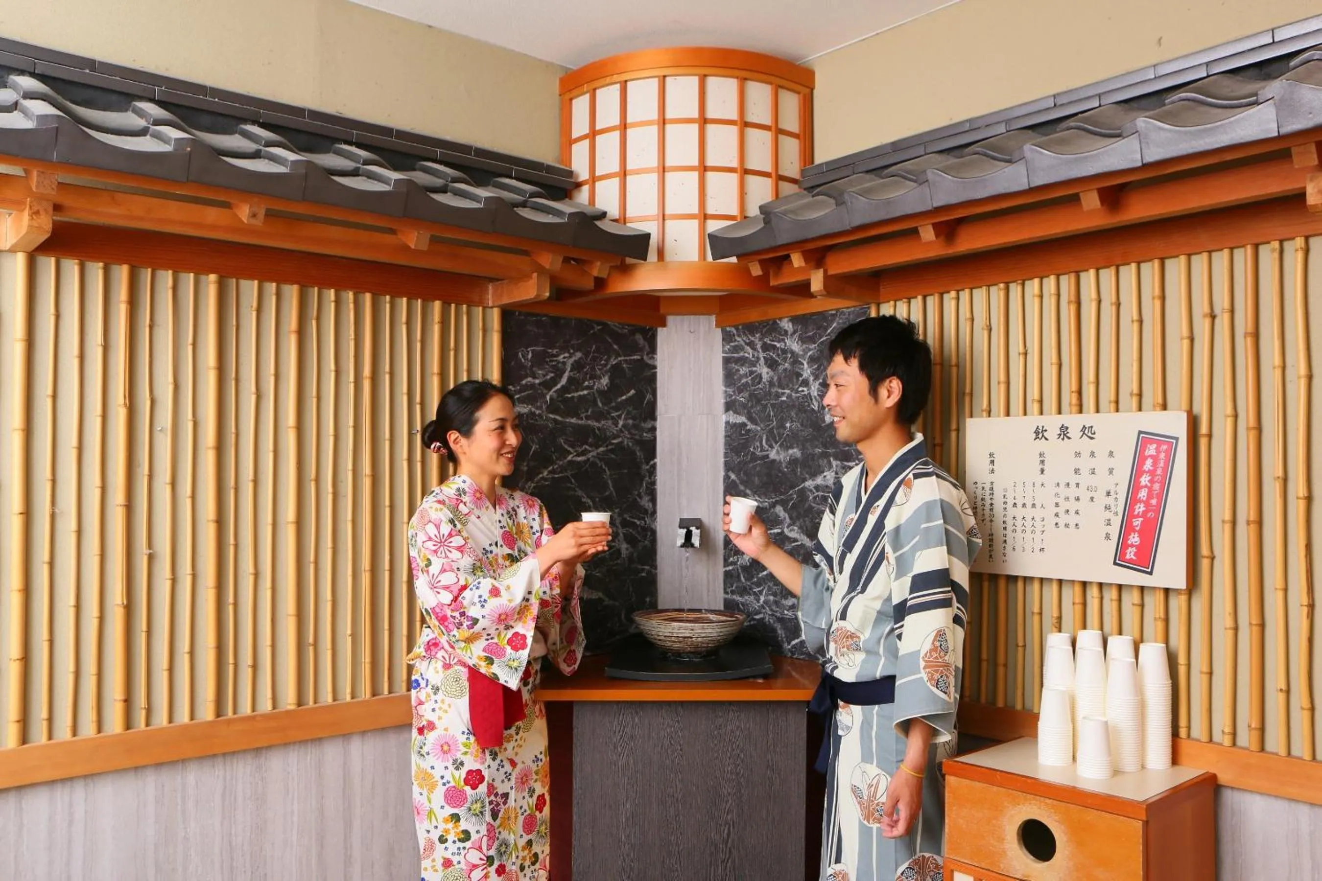 Hot Spring Bath in Ito Kowakien