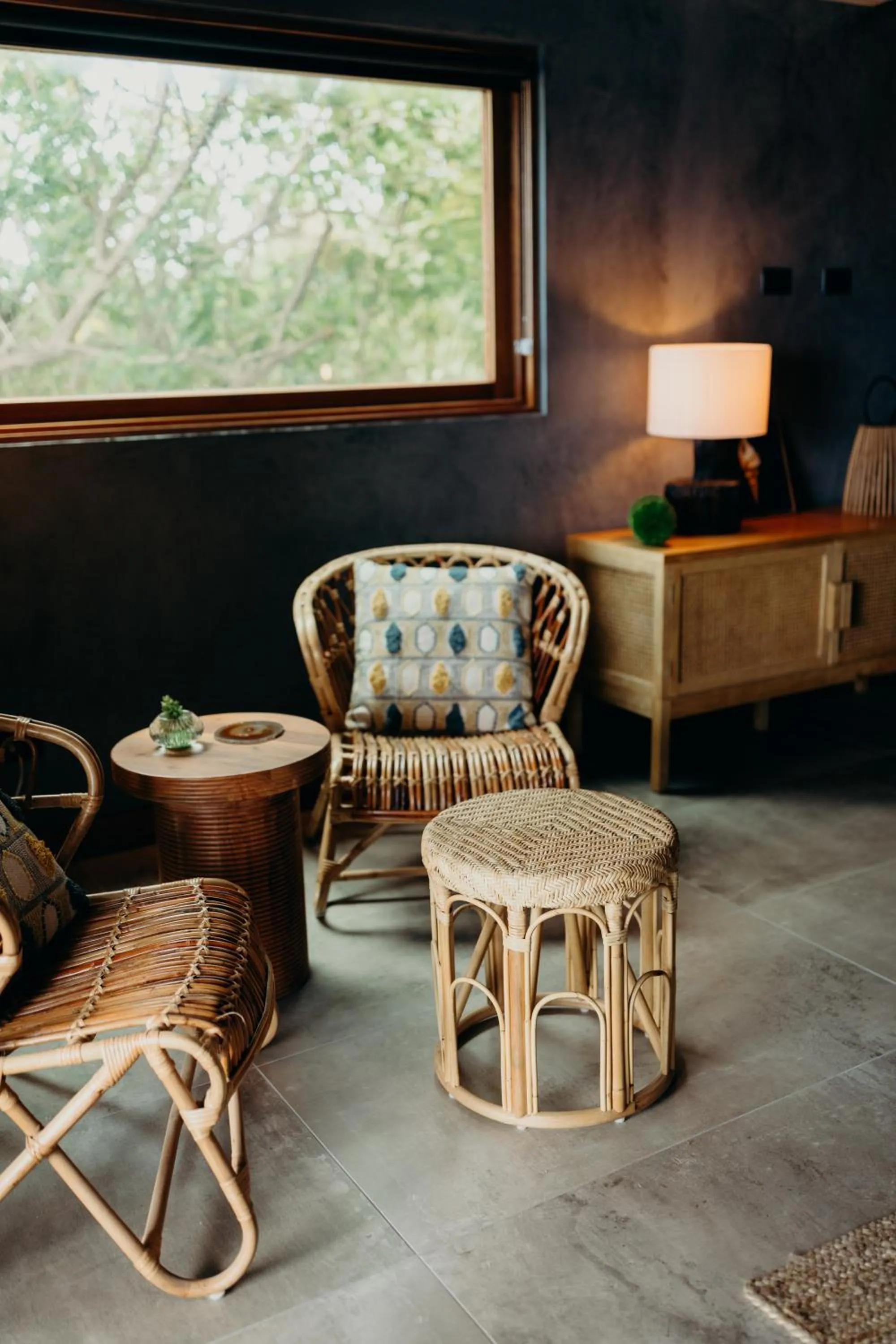 Living room in The Waves at Cane Bay