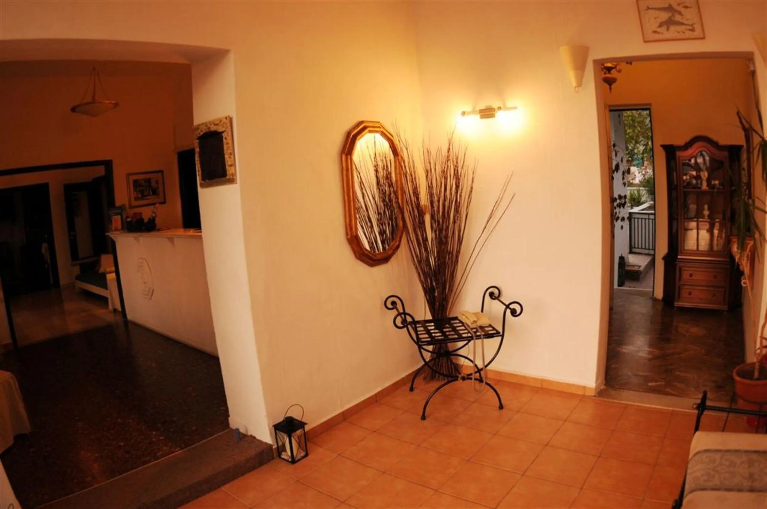 Lobby or reception in Akrotiri Hotel