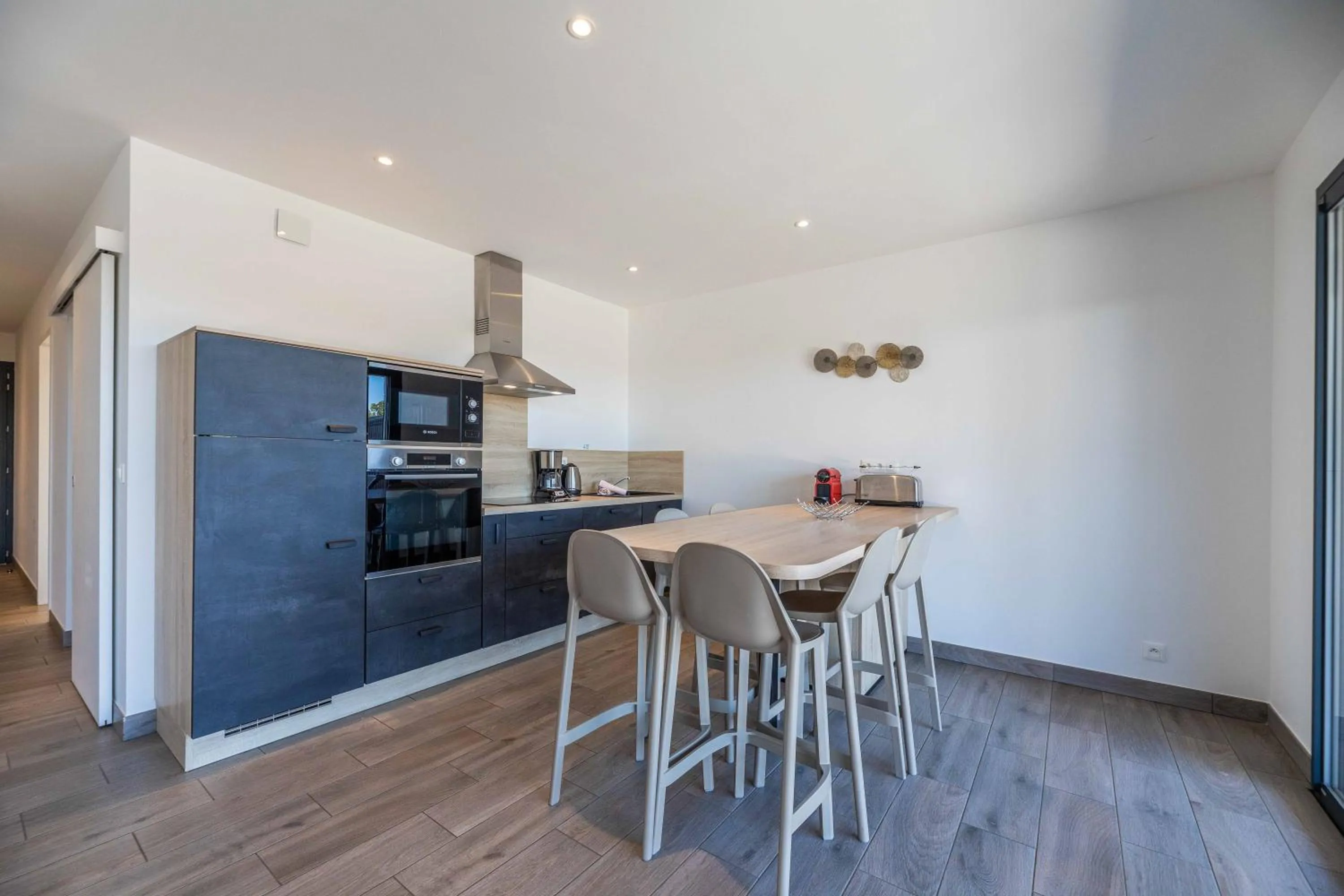 Kitchen or kitchenette in Résidence Pierre & Vacances Premium Les Terrasses d'Arsella