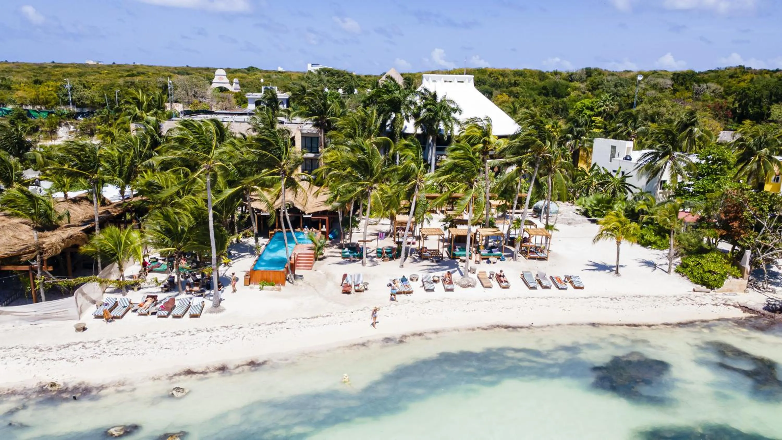 Bird's eye view in Mayan Monkey Isla Mujeres - Social Hotel