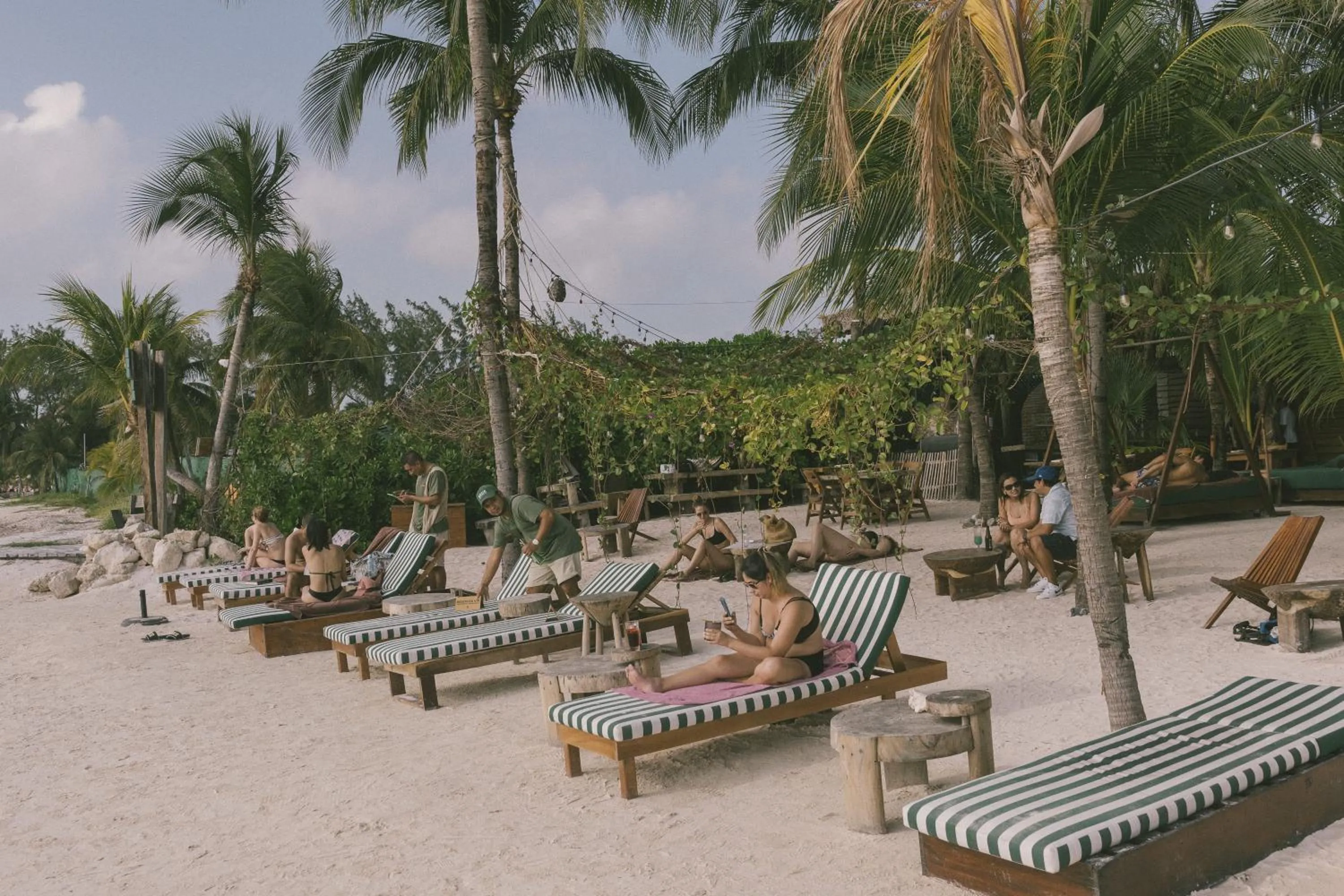 Beach in Mayan Monkey Isla Mujeres - Social Hotel