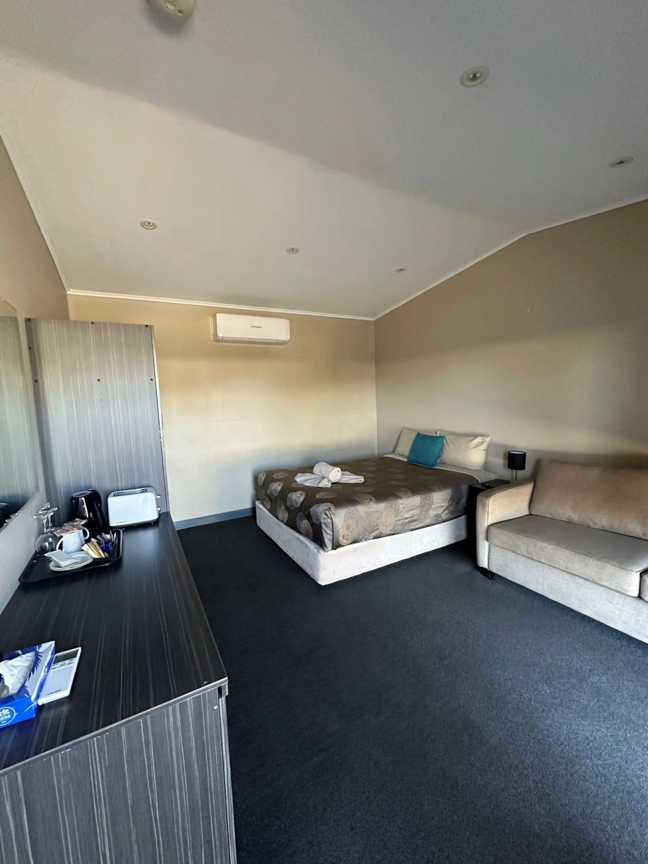 Bed in Copper City Motel