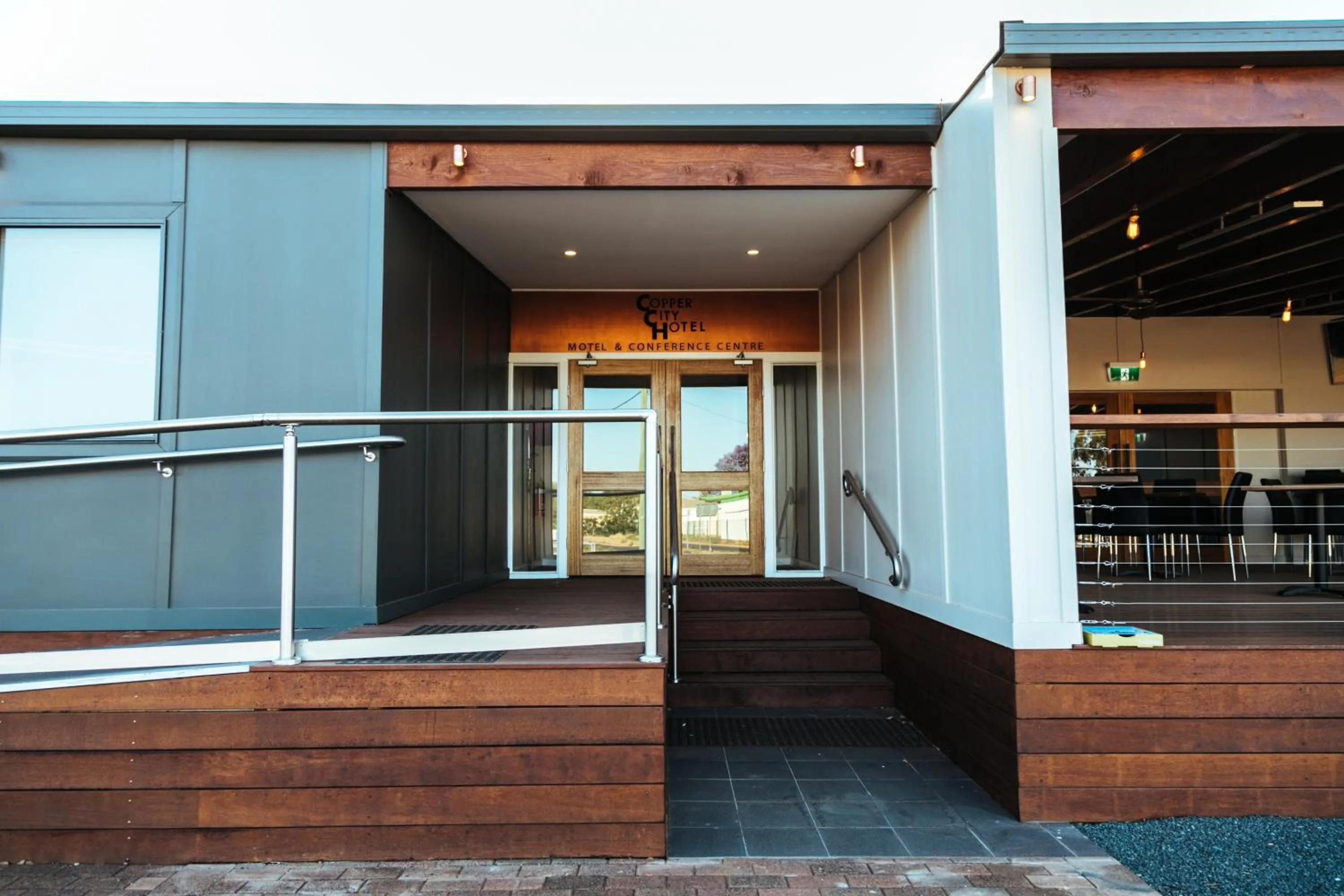 Property building in Copper City Motel