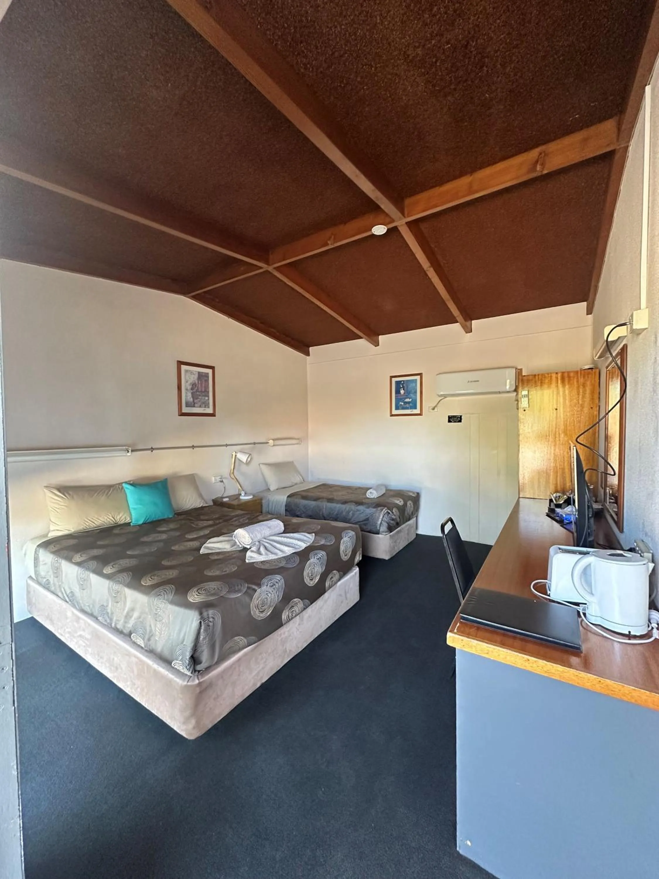 Bed in Copper City Motel