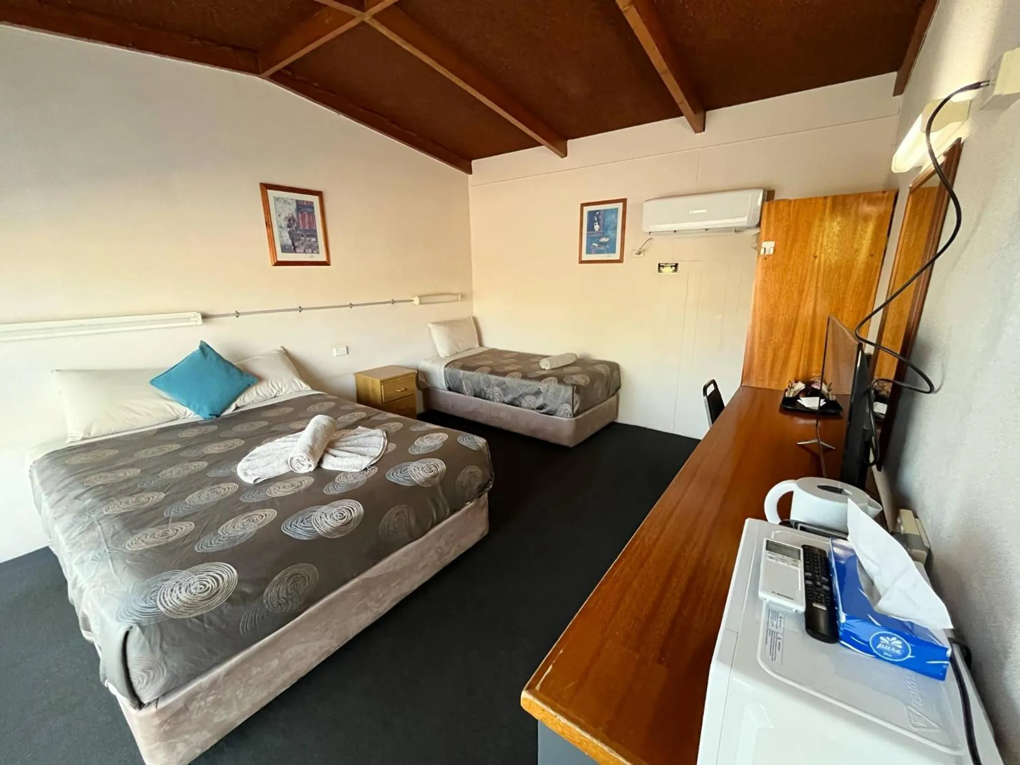 Bed in Copper City Motel