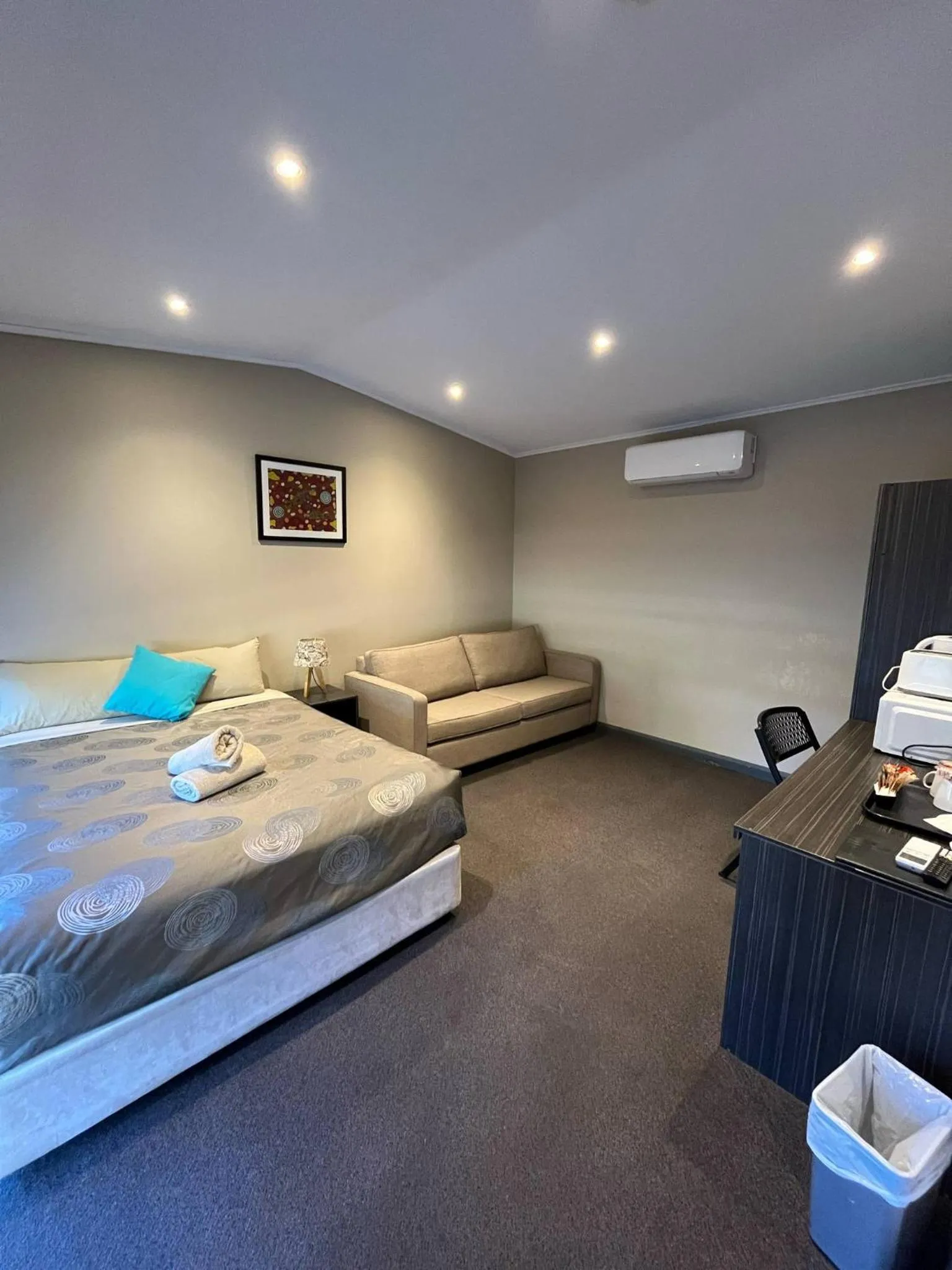 Bed in Copper City Motel