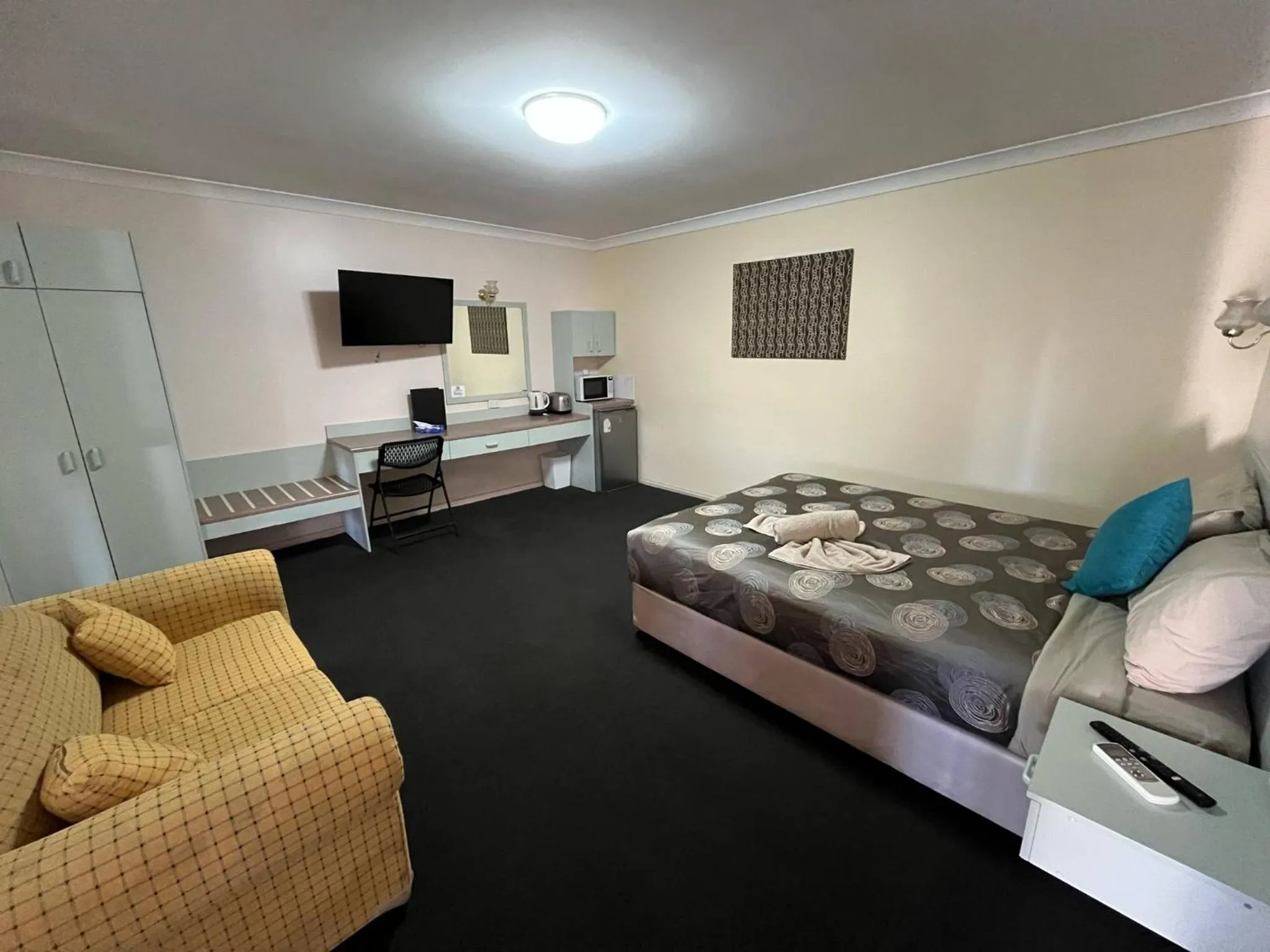 Bed in Copper City Motel