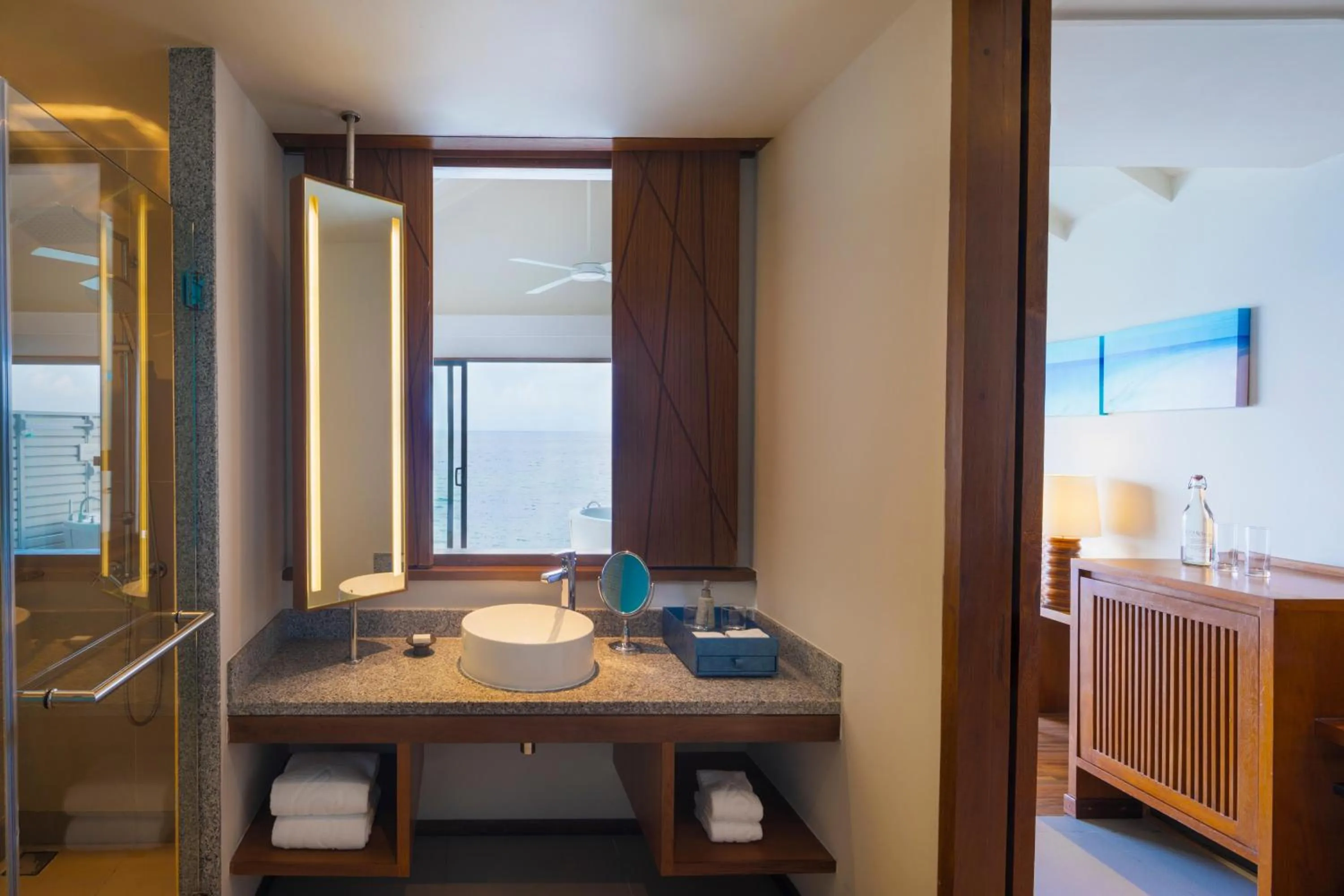 Bathroom in Centara Ras Fushi Resort & Spa Maldives - 50 percent discount on transfers for min 4 nights stay and more, valid for reservations between 11th Feb till 22 Dec 2025