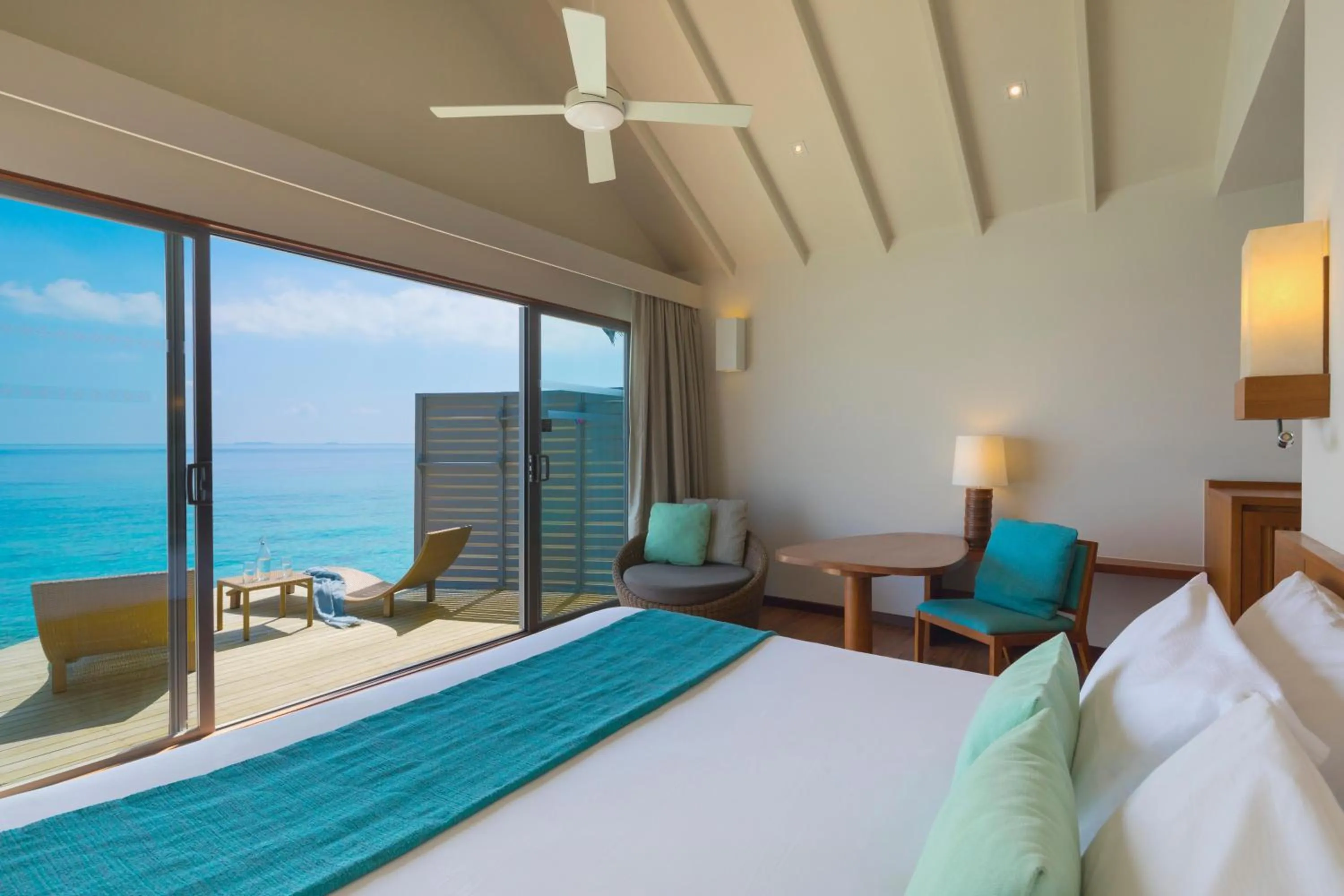 Photo of the whole room, Bed in Centara Ras Fushi Resort & Spa Maldives - 50 percent discount on transfers for min 4 nights stay and more, valid for reservations between 11th Feb till 22 Dec 2025