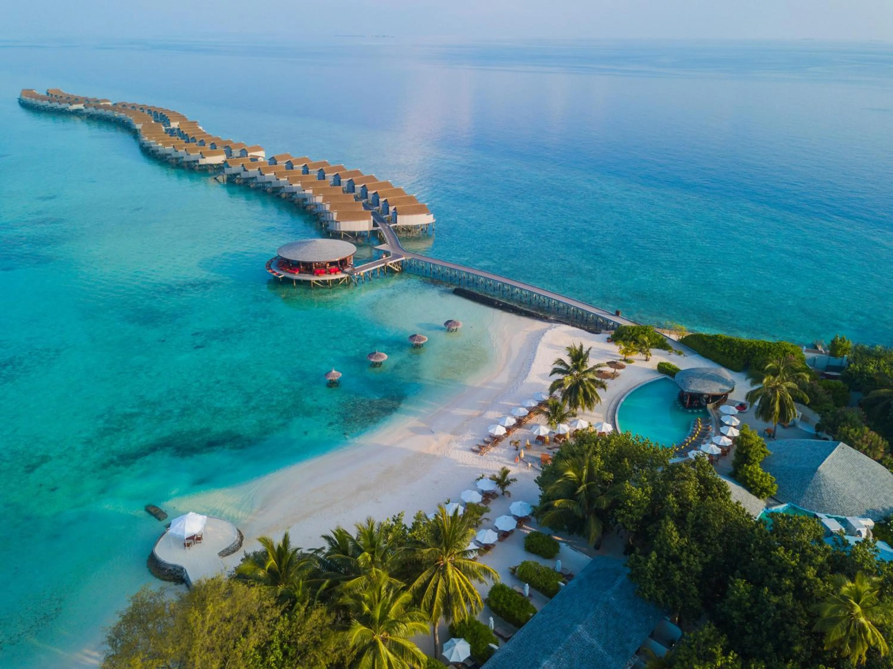 Bird's eye view in Centara Ras Fushi Resort & Spa Maldives - 50 percent discount on transfers for min 4 nights stay and more, valid for reservations between 11th Feb till 22 Dec 2025